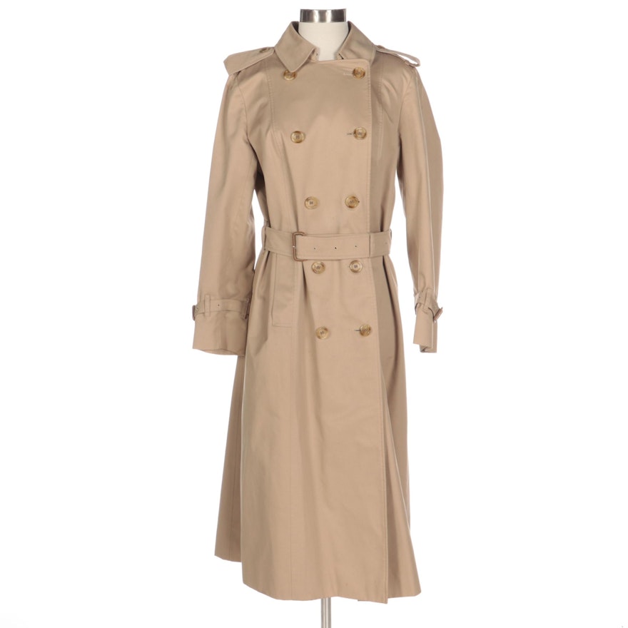 Burberrys Trench Coat with "Nova Check" Lining