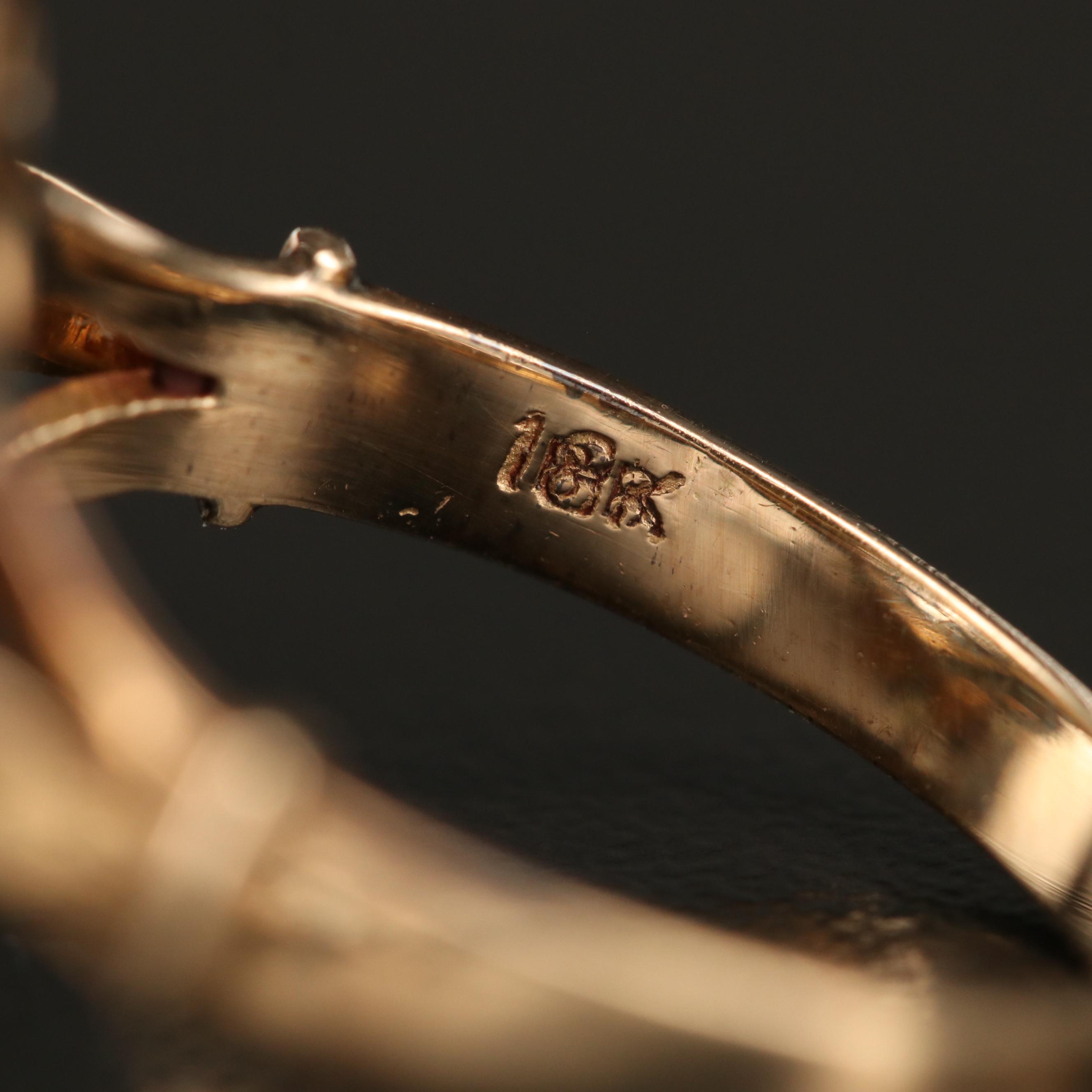 14K Gold Sapphire Thai Princess Ring