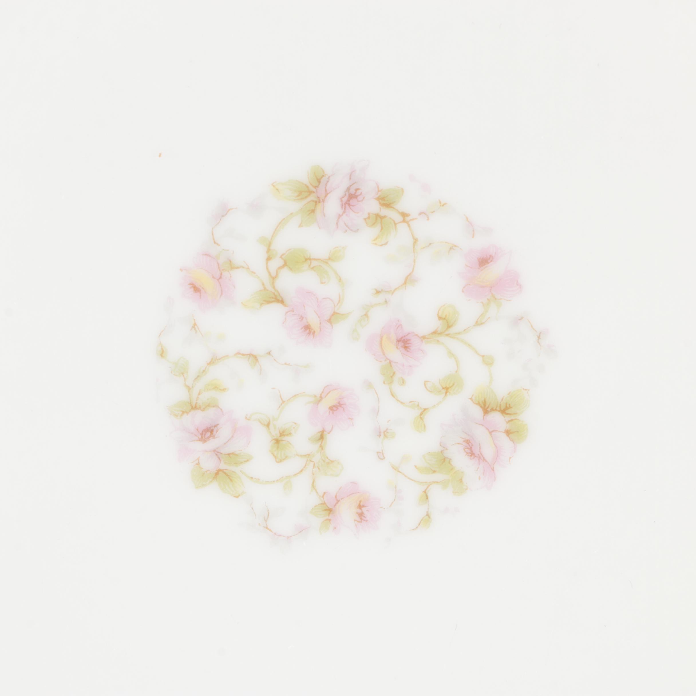 Theodore Haviland Limoges Floral Plates, Early 20th Century