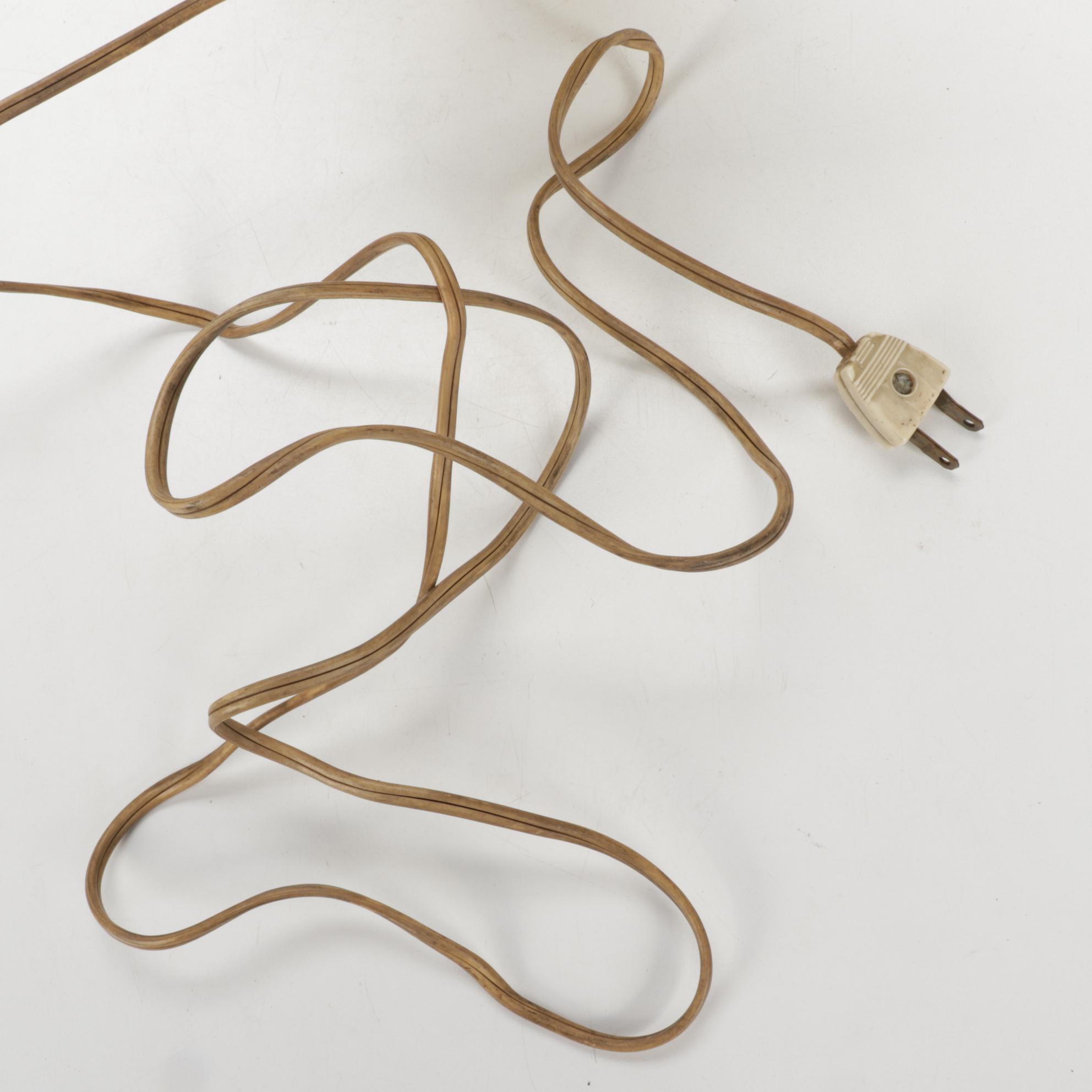 Walter L. Schott Co. Ceramic Dragon Table Lamp, Mid 20th Century