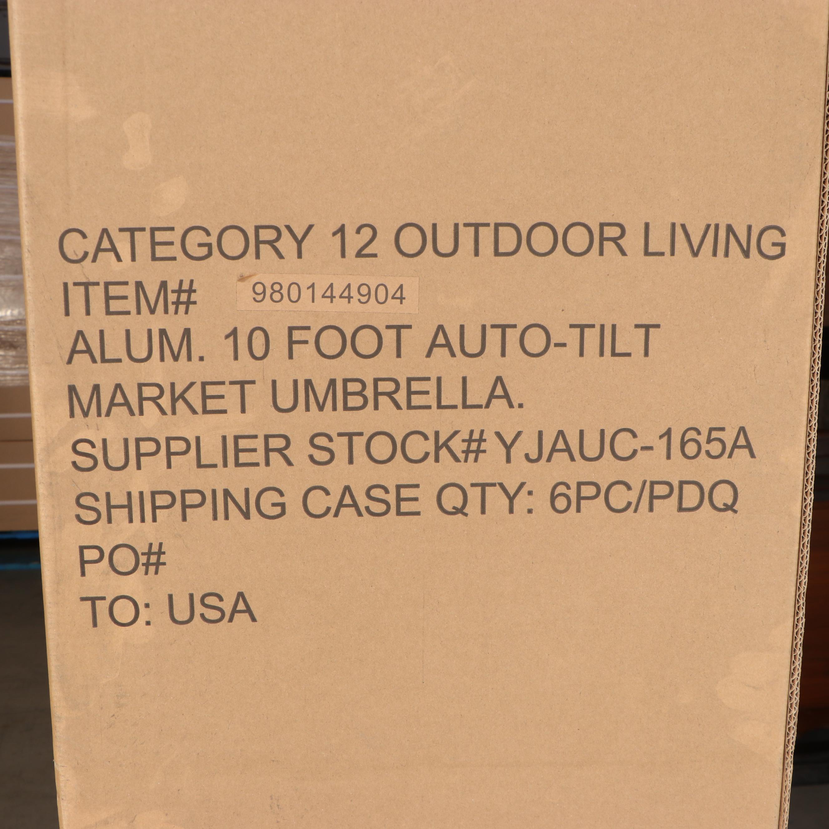 Two Member's Mark Premium 10' Sunbrella Market Umbrellas