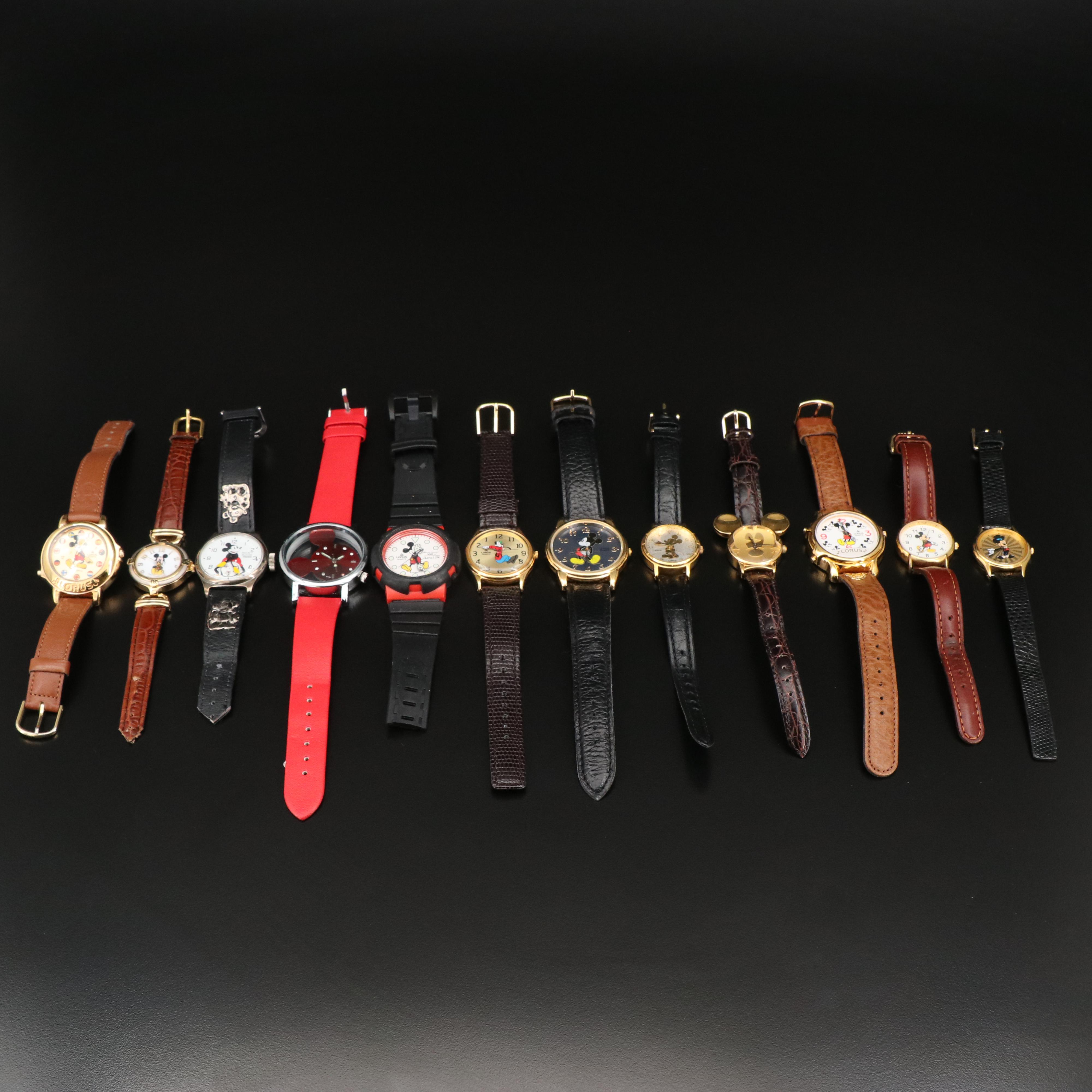 Twelve Disney Inspired Quartz Watches
