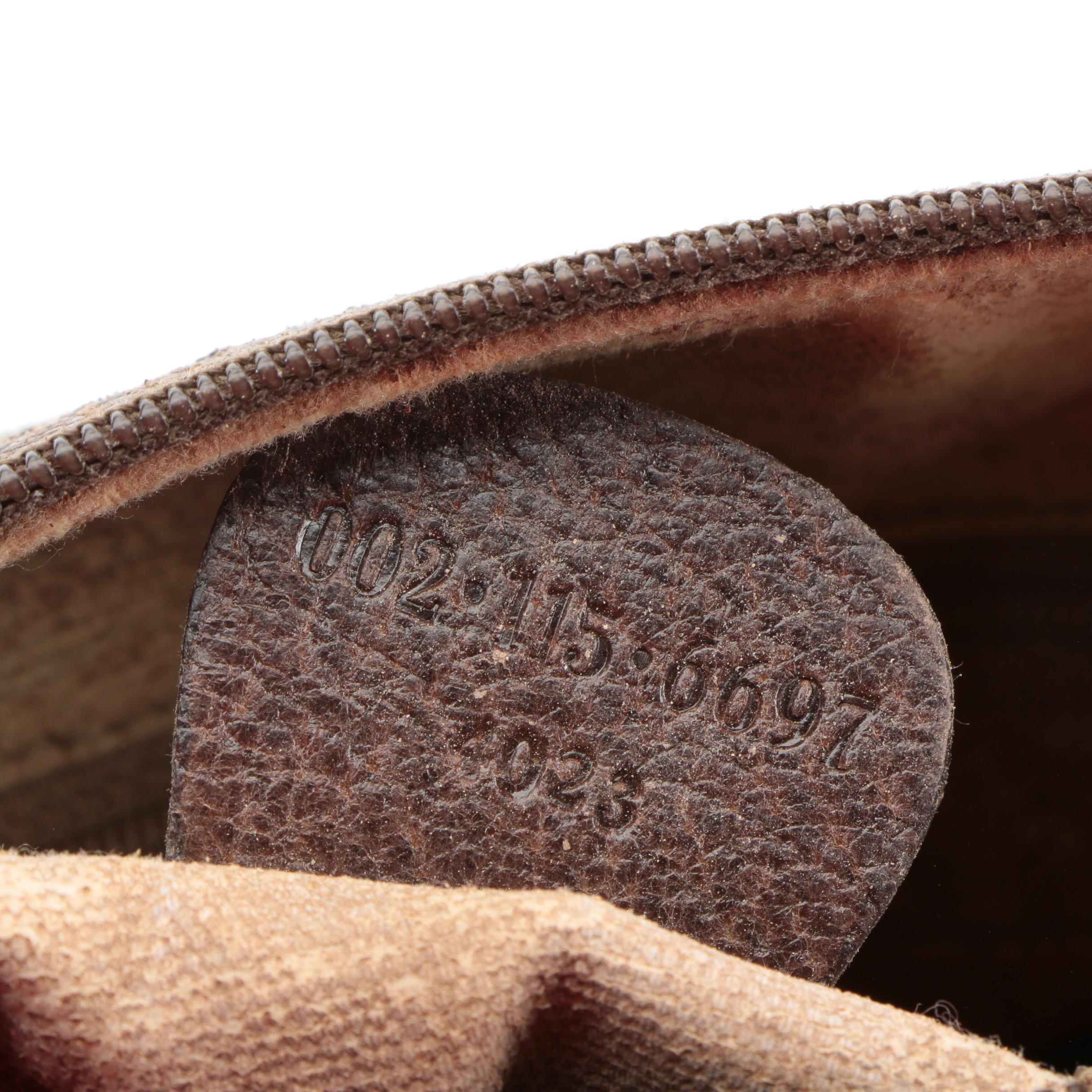 Gucci Boston Bag in GG Supreme Canvas, Web Stripe, and Leather