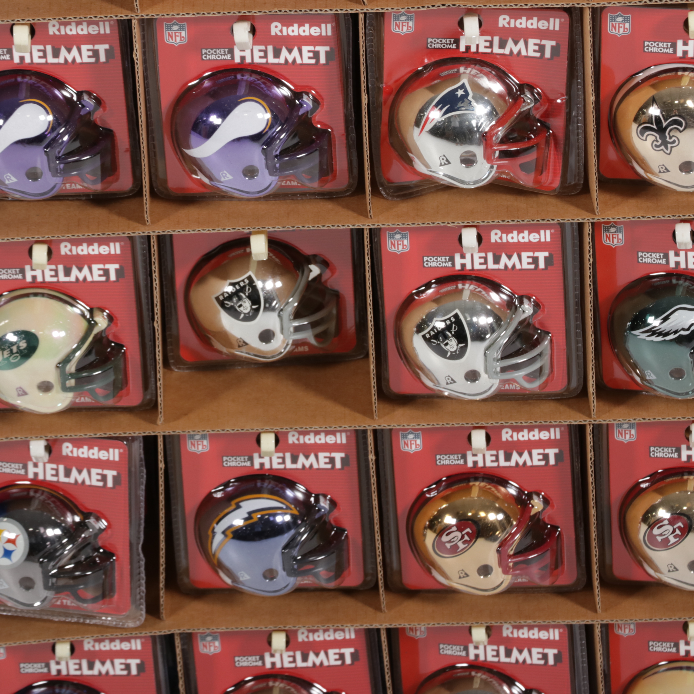 Riddell NFL Miniature Helmet Retail Display
