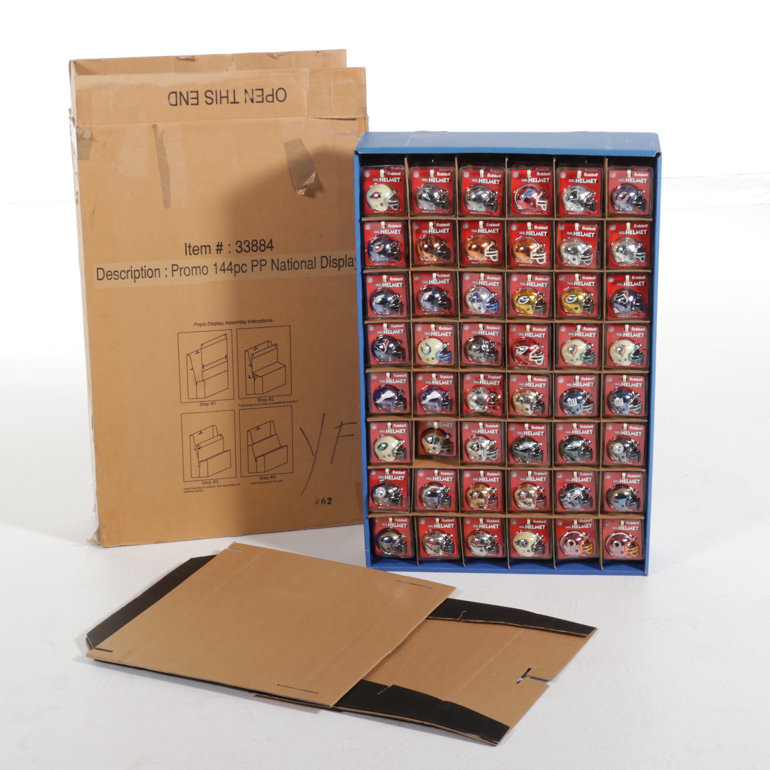 Riddell NFL Miniature Helmet Retail Display