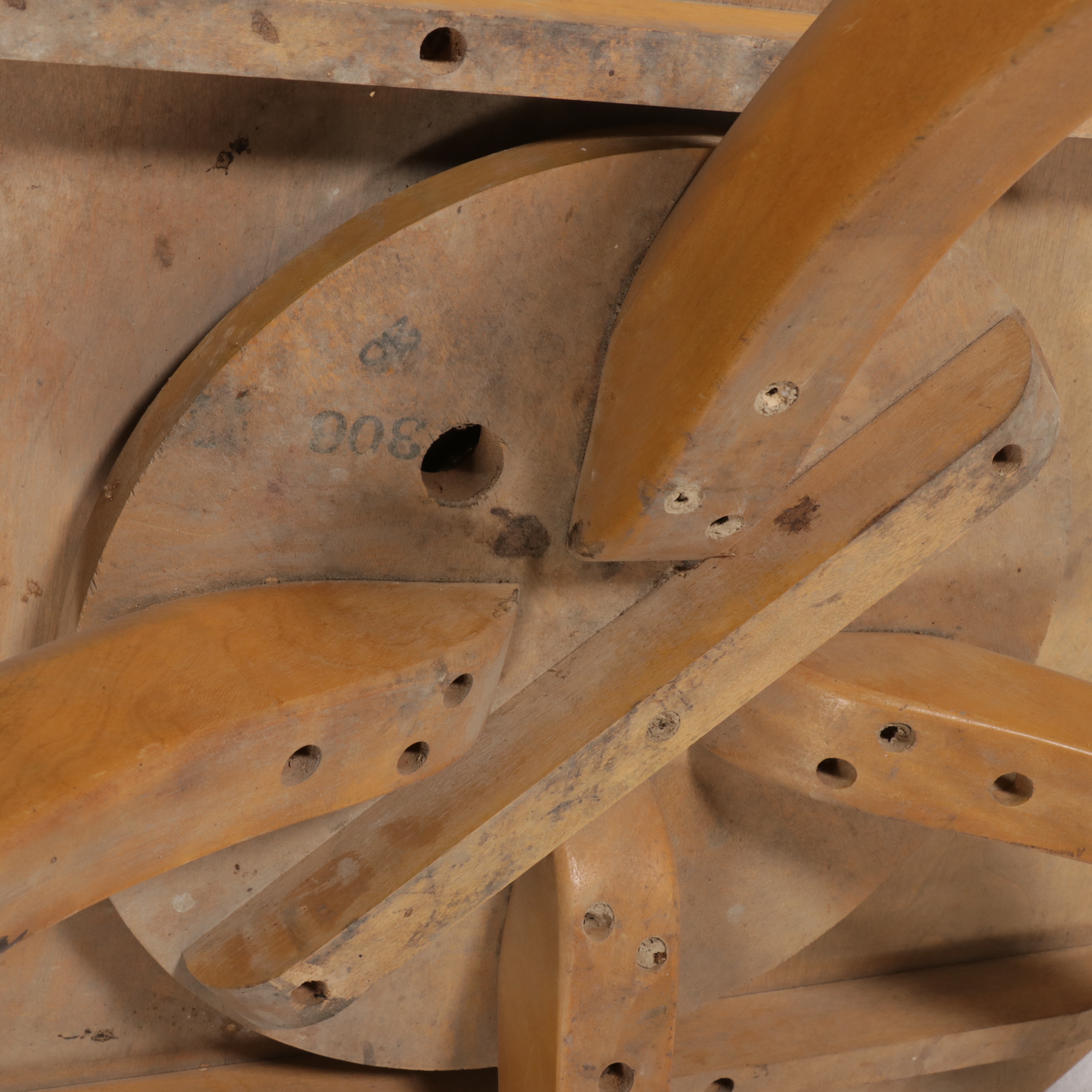 Mid Century Modern Heywood-Wakefield Round Lazy-Susan Coffee Table