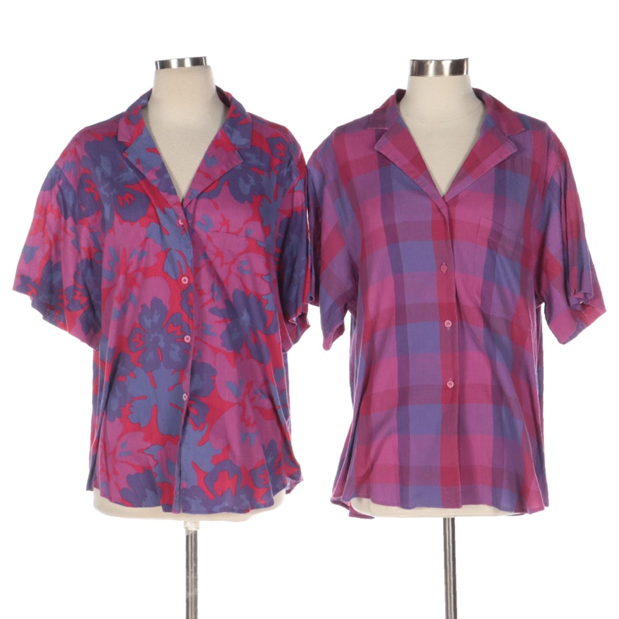 Christian Dior Shirts in Plaid and Floral Print