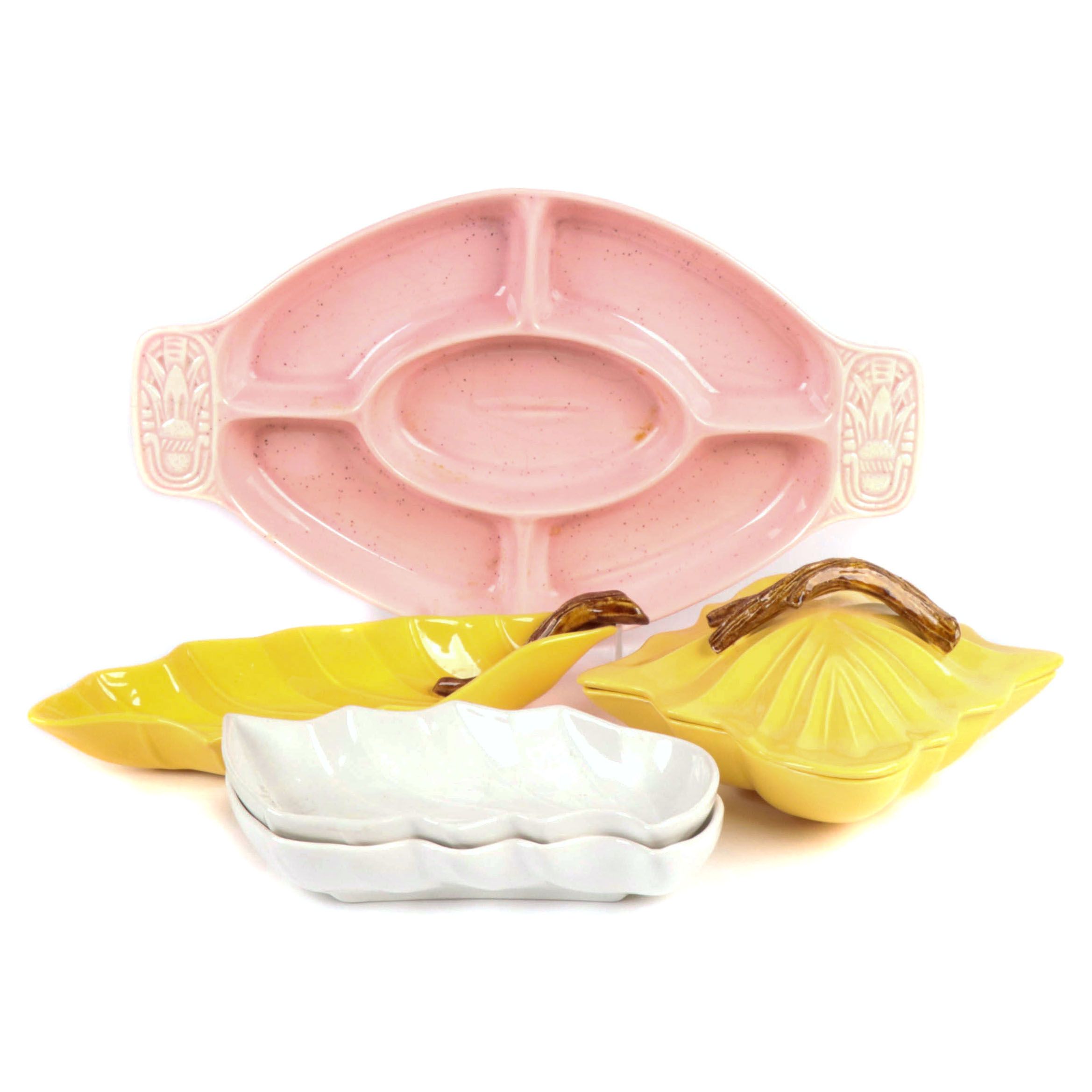 Miramar and Other California Pottery Serveware Collection, Mid-20th Century