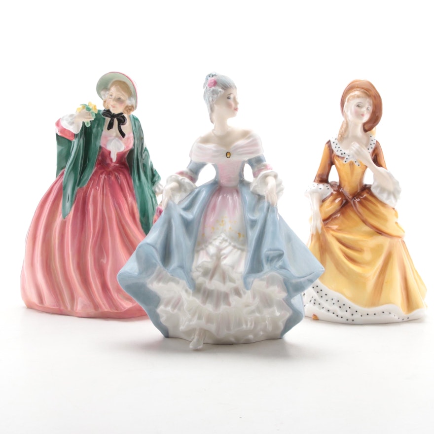 Royal Doulton "Southern Belle" and Other Bone China Figurines