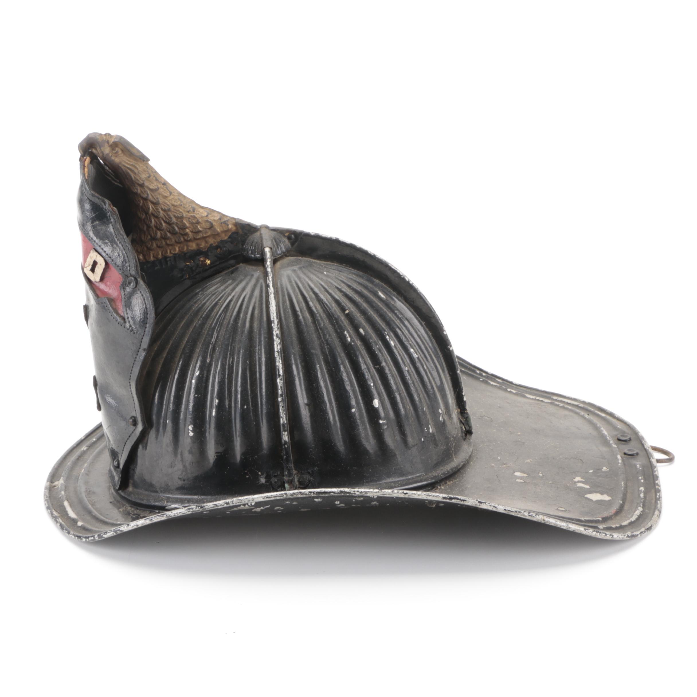 Cairns & Brothers "PFD 1" Metal and Leather Firefighting Helmet, Late 19th C.