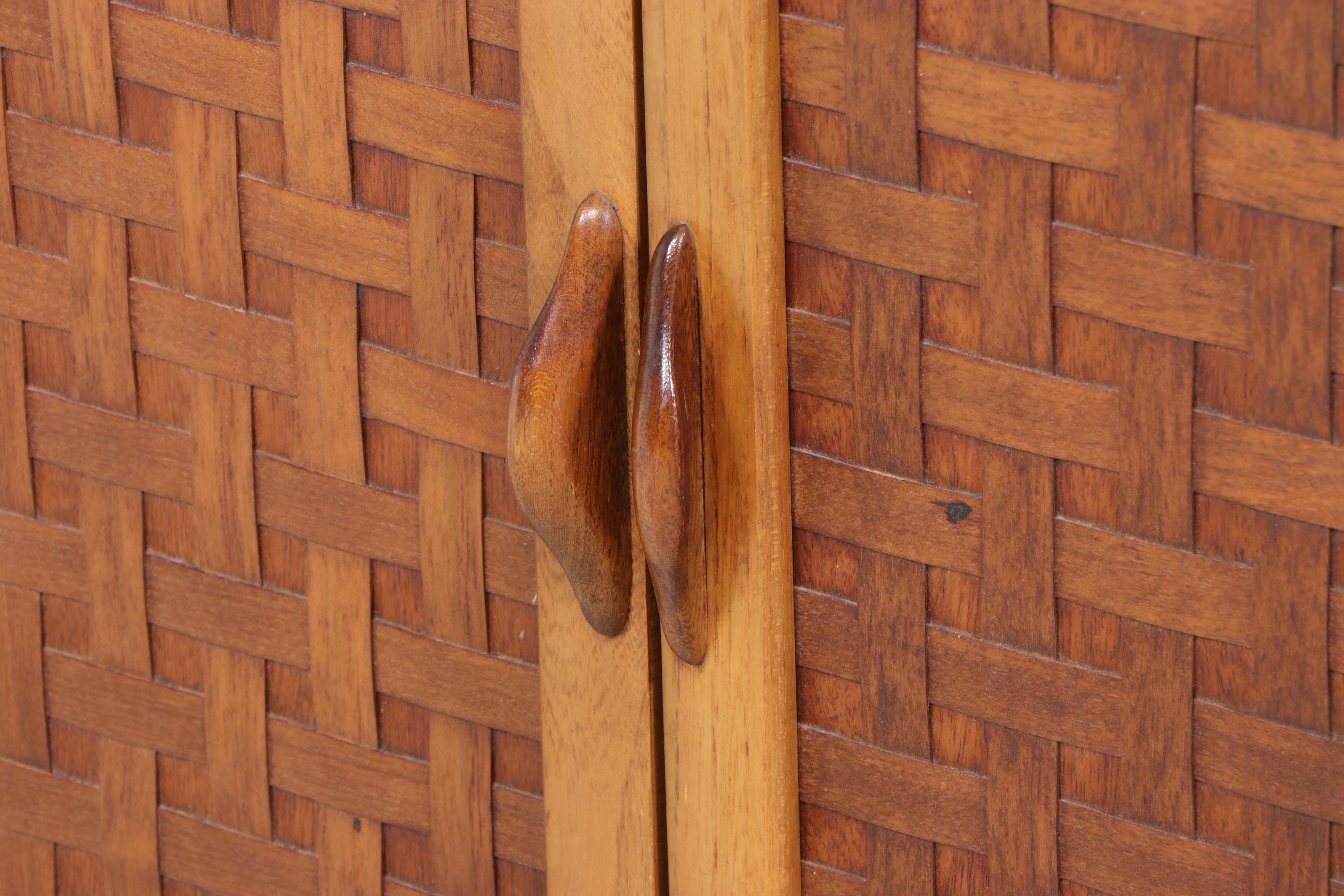 Lane "Perception" Mid Century Modern Walnut China Cabinet