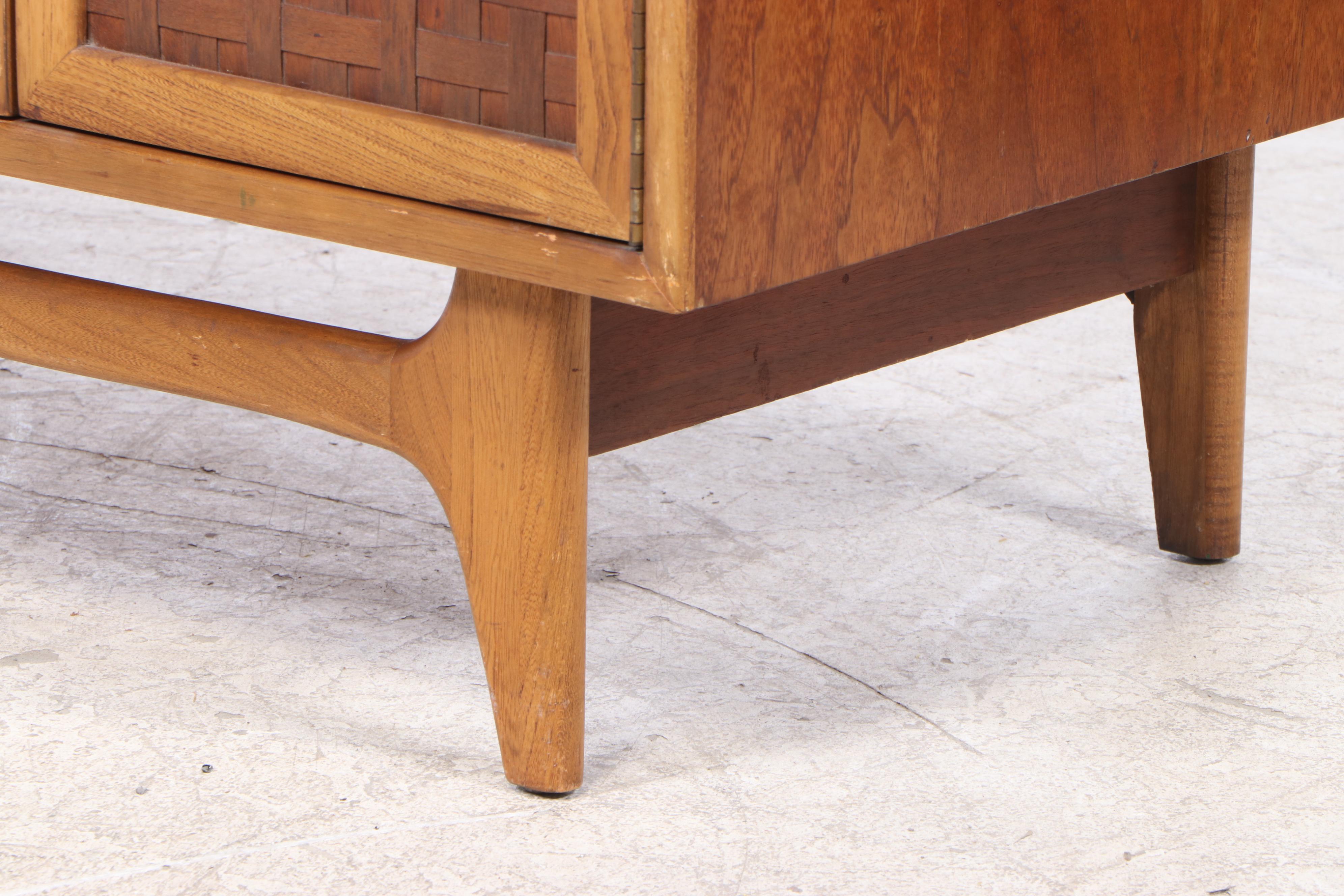 Lane "Perception" Mid Century Modern Walnut China Cabinet