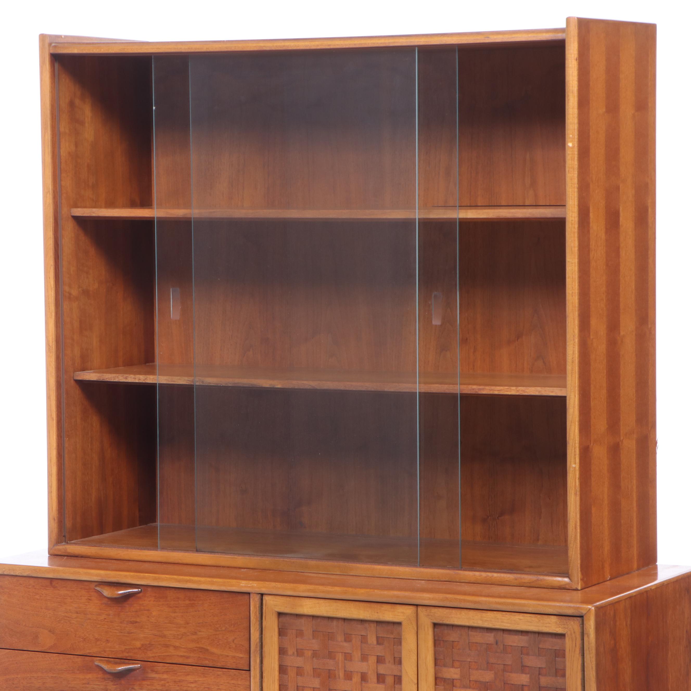 Lane "Perception" Mid Century Modern Walnut China Cabinet