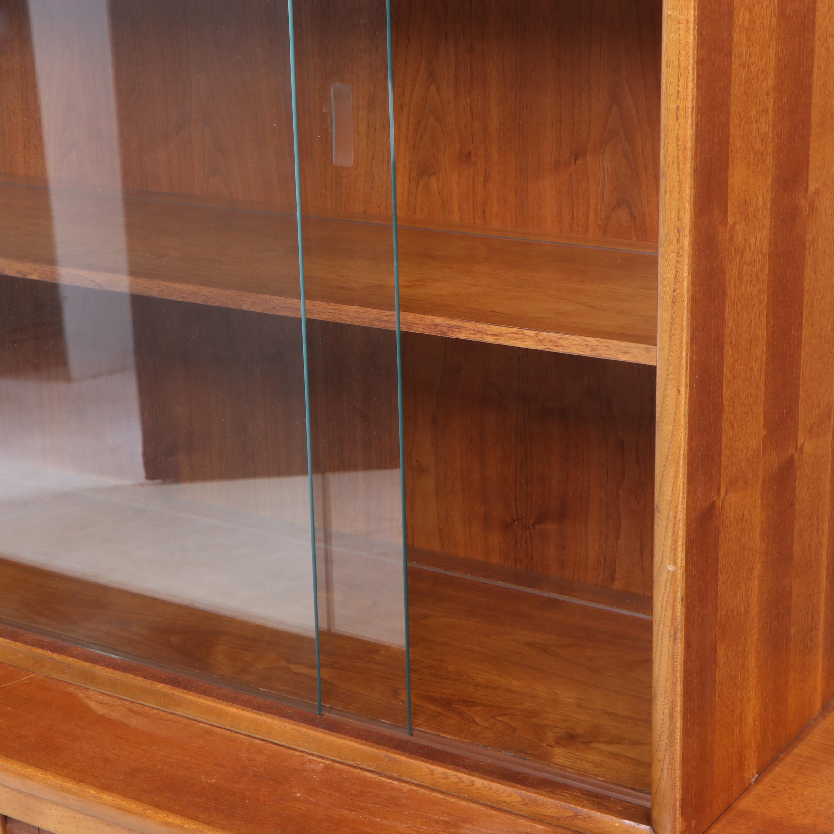 Lane "Perception" Mid Century Modern Walnut China Cabinet