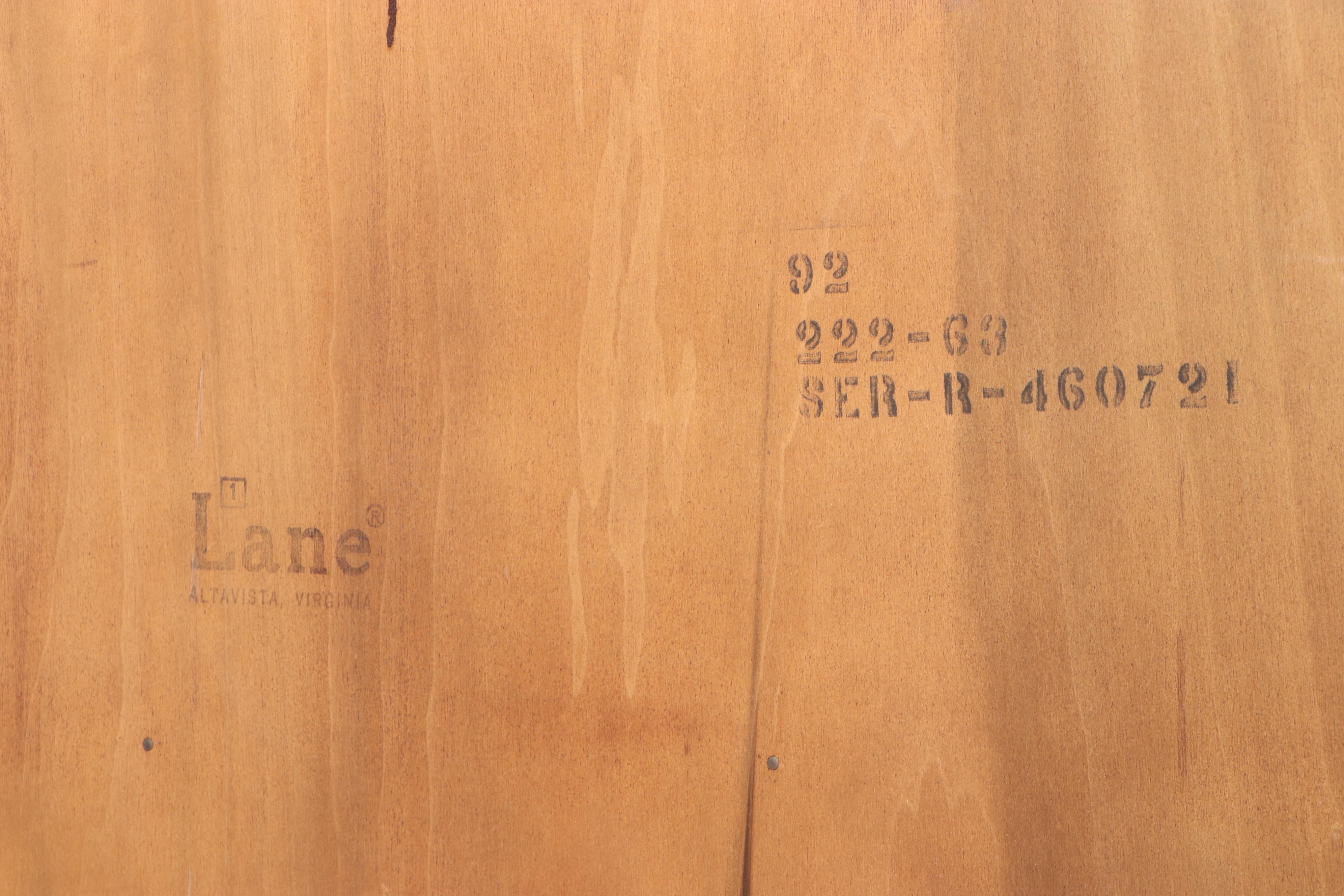 Lane "Perception" Mid Century Modern Walnut China Cabinet