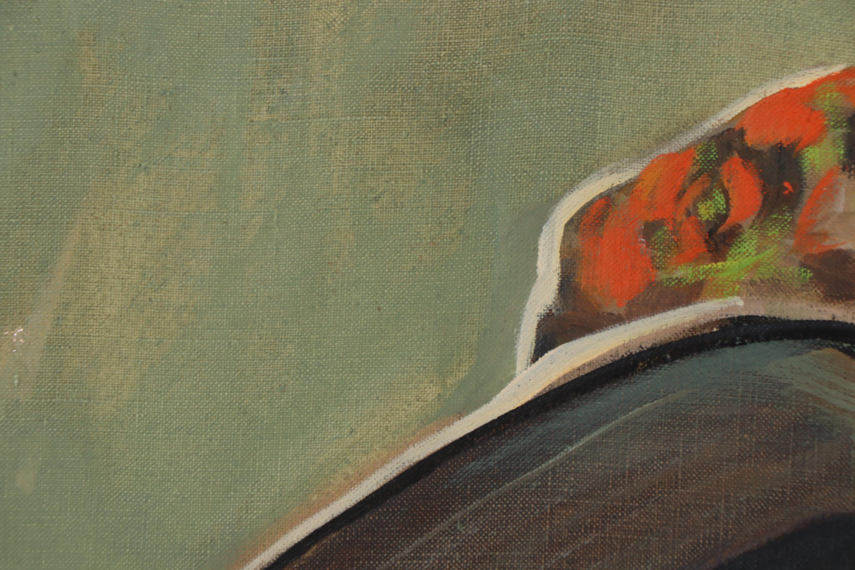 Reta Soloway Figural Oil Painting "Mrs. Western," Late 20th Century