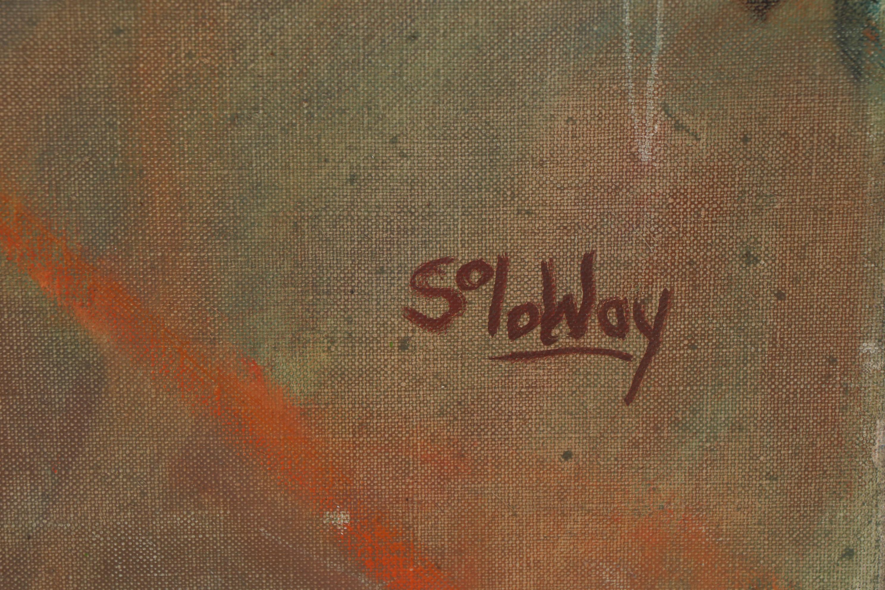 Reta Soloway Figural Oil Painting "Mrs. Western," Late 20th Century