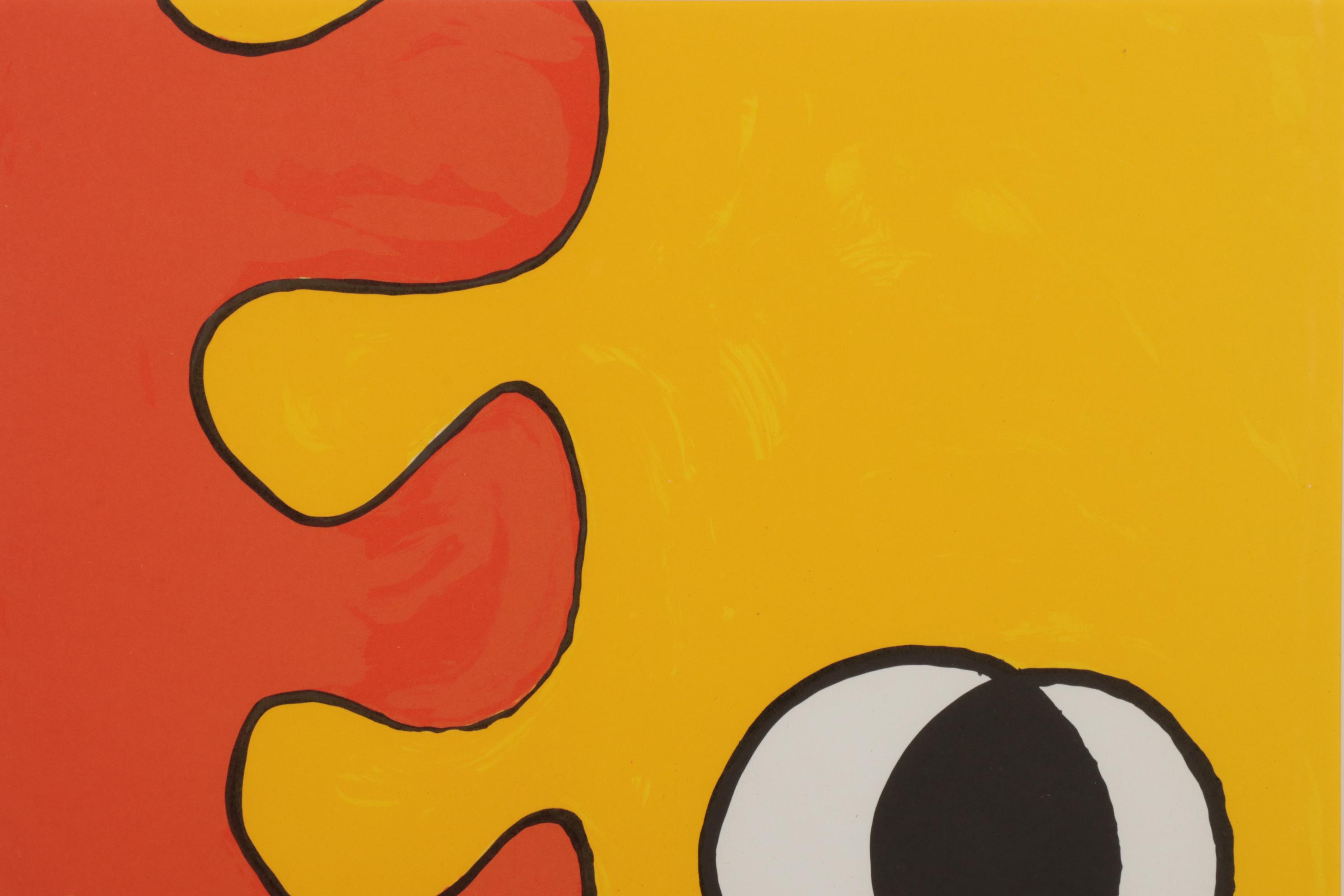 Alexander Calder Color Lithograph Cover for "Derrière le Miroir," 1968