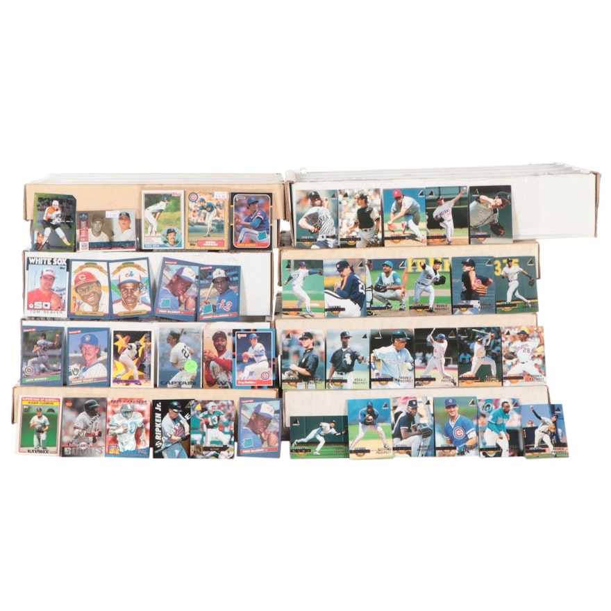 1980s–1990s MLB, NFL, NBA, NHL, Racing Cards with Greg Maddux, Eric Lindros