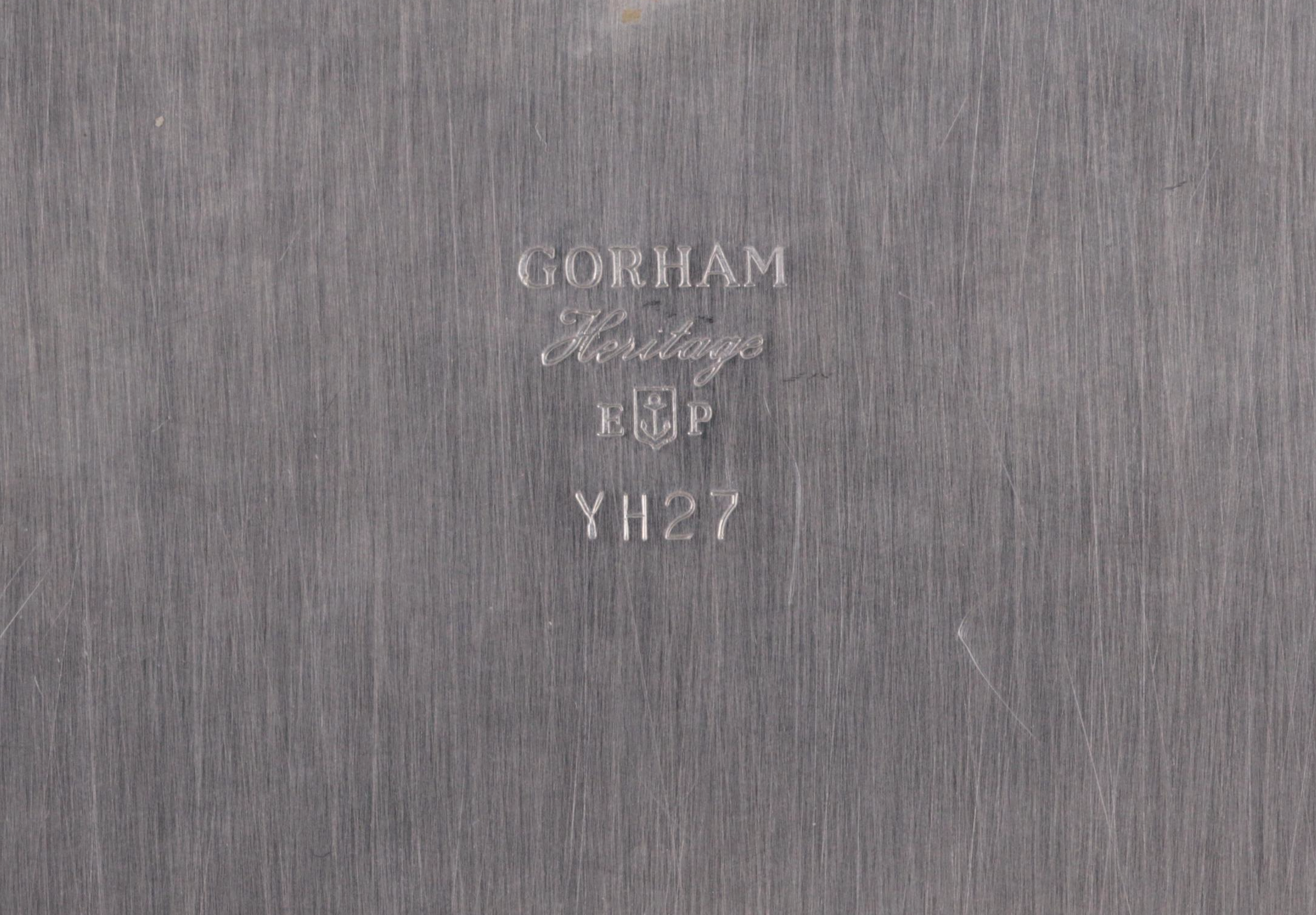 Gorham Heritage "Fluted" Silver Plate Square Serving Tray and Bread Tray