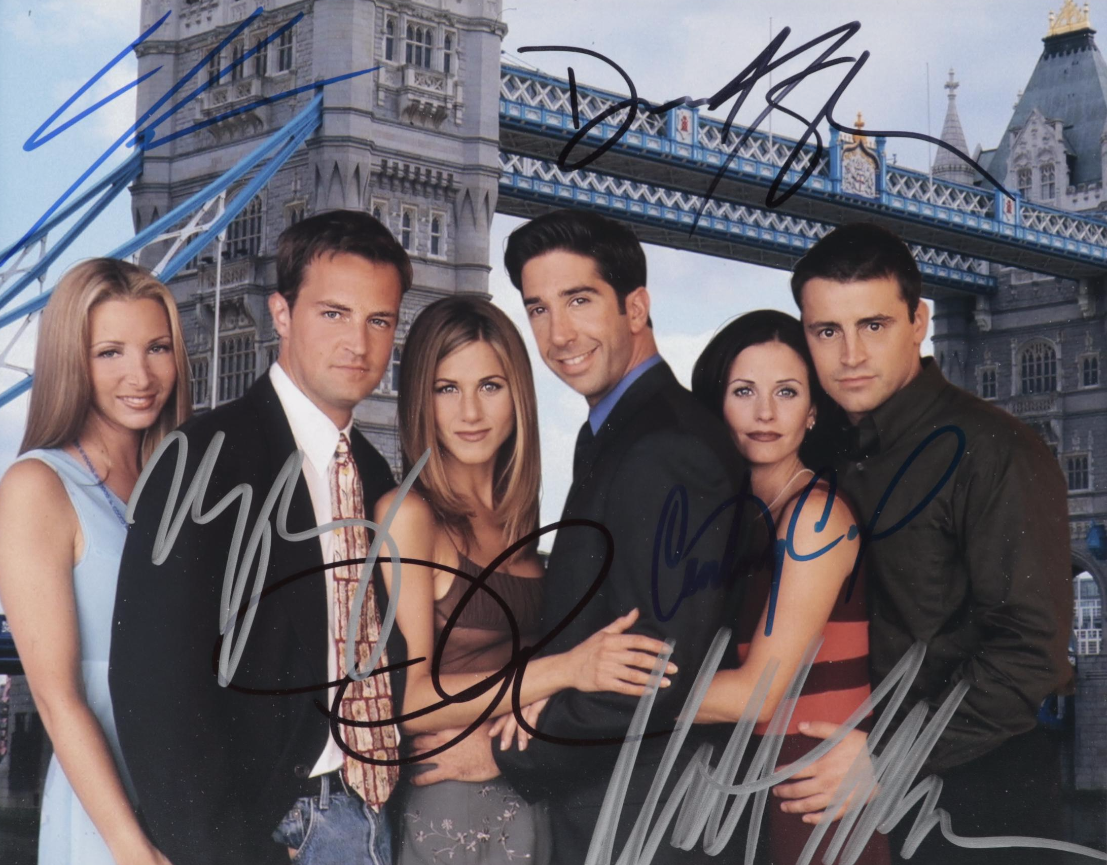 The Cast of "Friends" Signed Television Sitcom (1994-2004) Photo Print, COA
