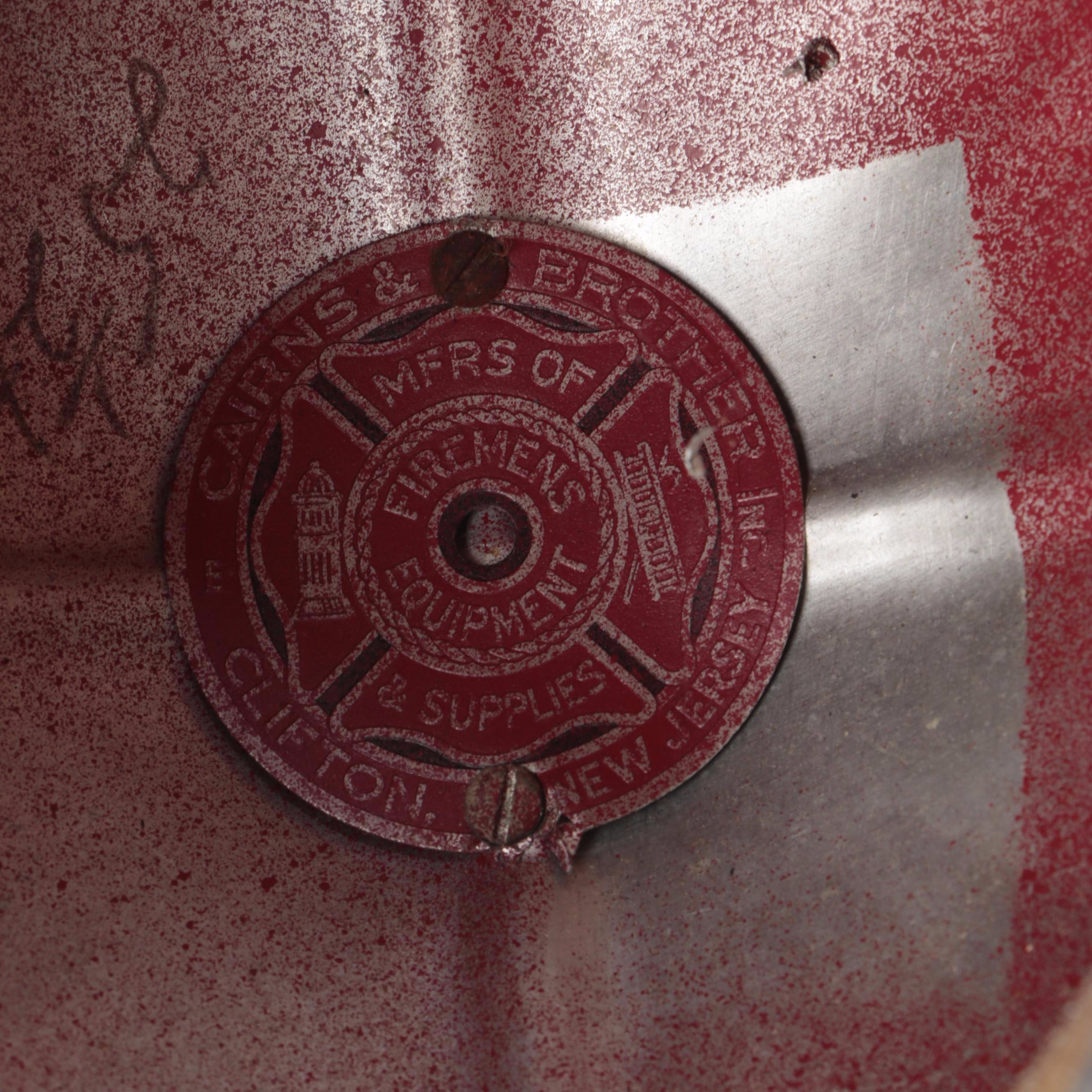 Cairns & Brothers "Engine 62" and "Marmora 1 MF Co." Firefighting Helmets, 1950s