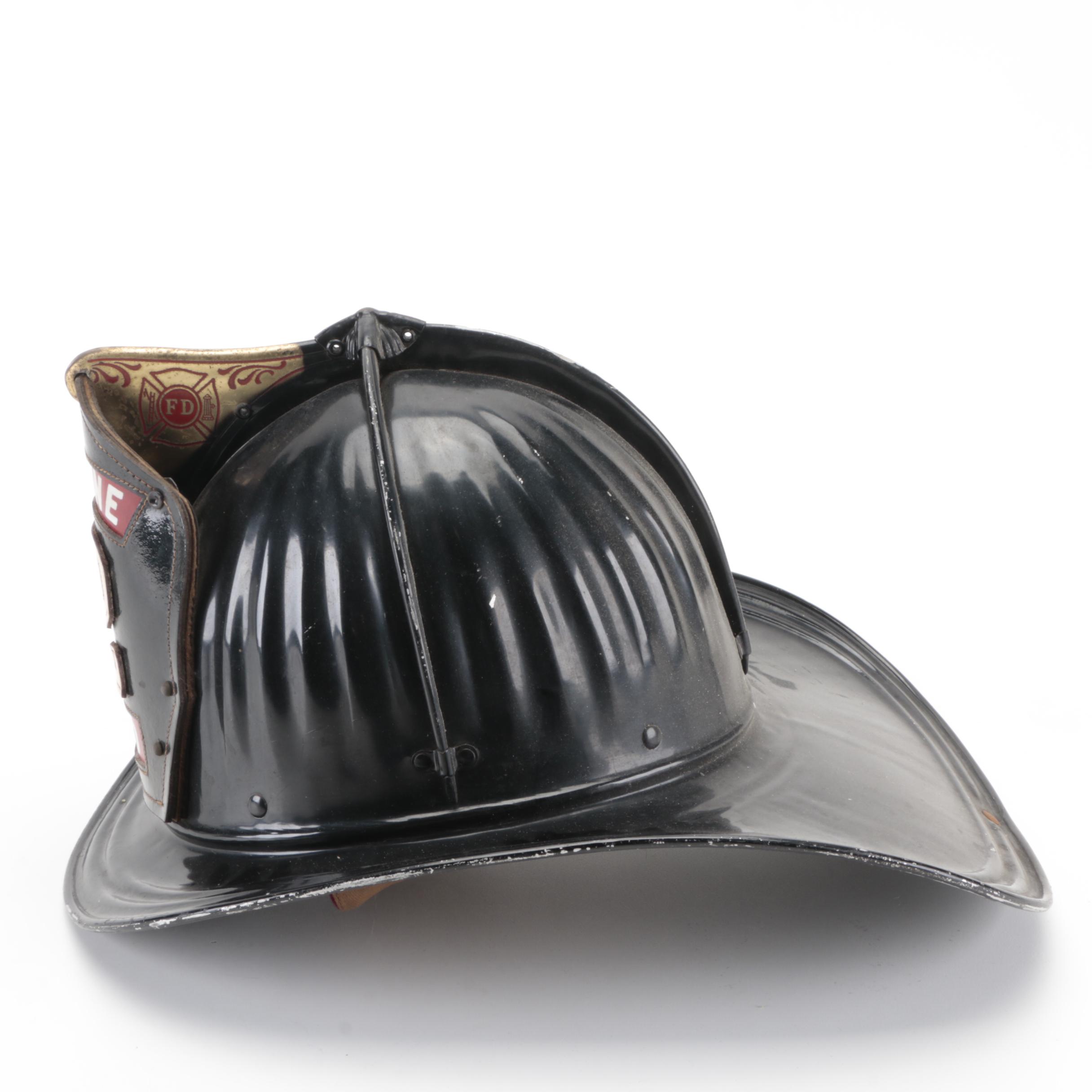 Cairns & Brothers "Engine 2 PFD" and "Chief PFD" Firefighting Helmets, 1950s