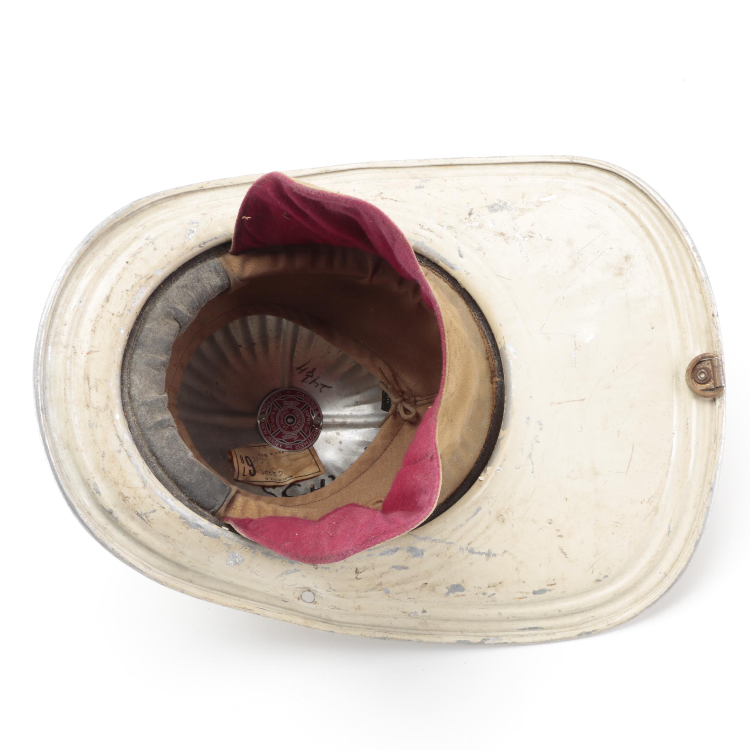 Cairns & Brothers "Engine 2 PFD" and "Chief PFD" Firefighting Helmets, 1950s