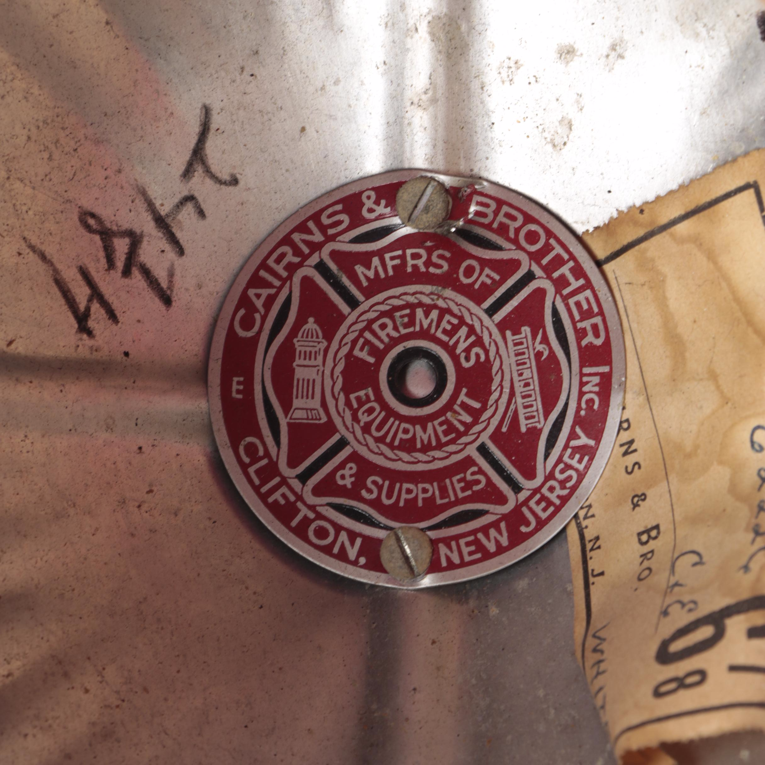 Cairns & Brothers "Engine 2 PFD" and "Chief PFD" Firefighting Helmets, 1950s