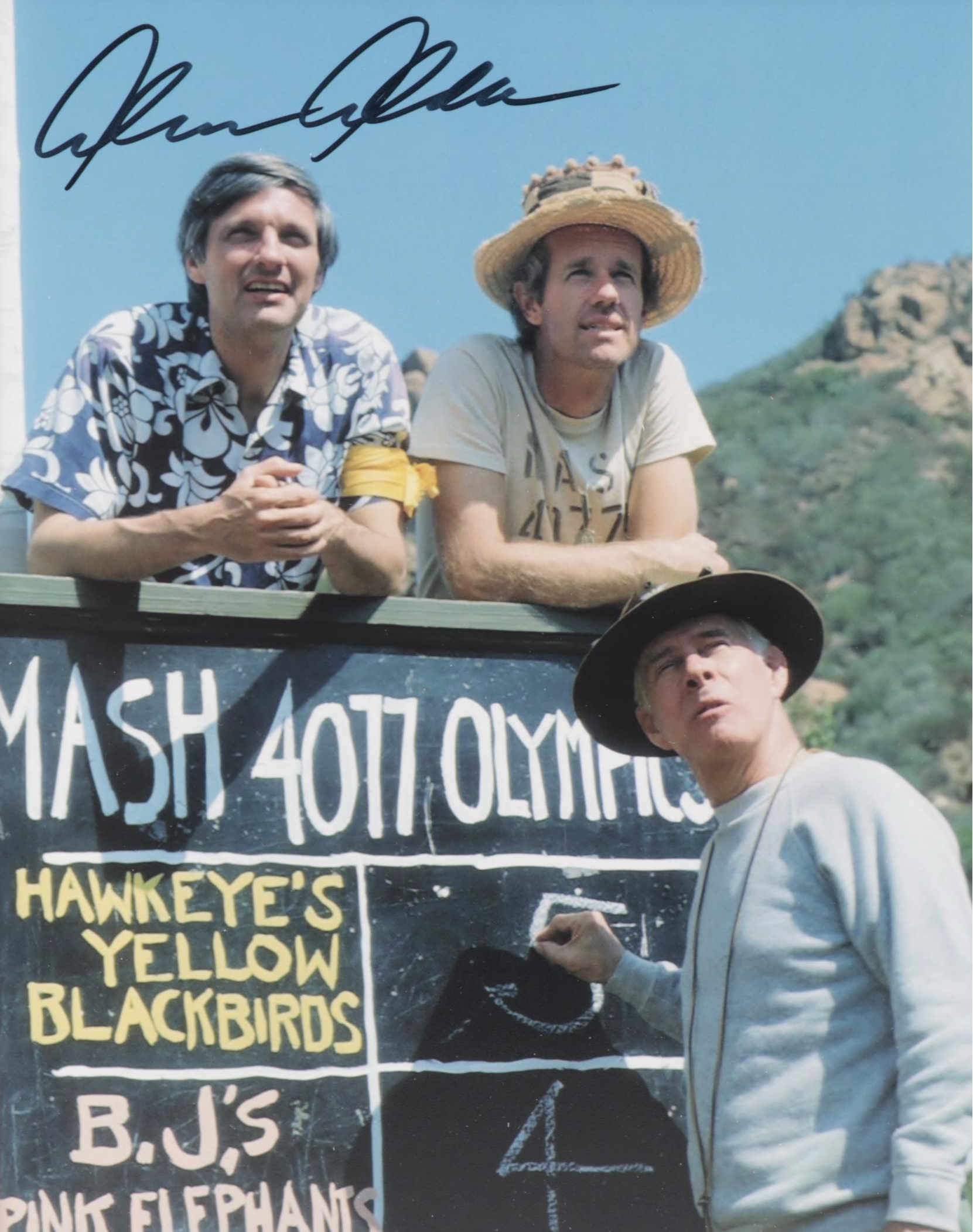 Alan Alda "Hawkeye Pierce" Signed M*A*S*H Television Sitcom Photo Print, COA