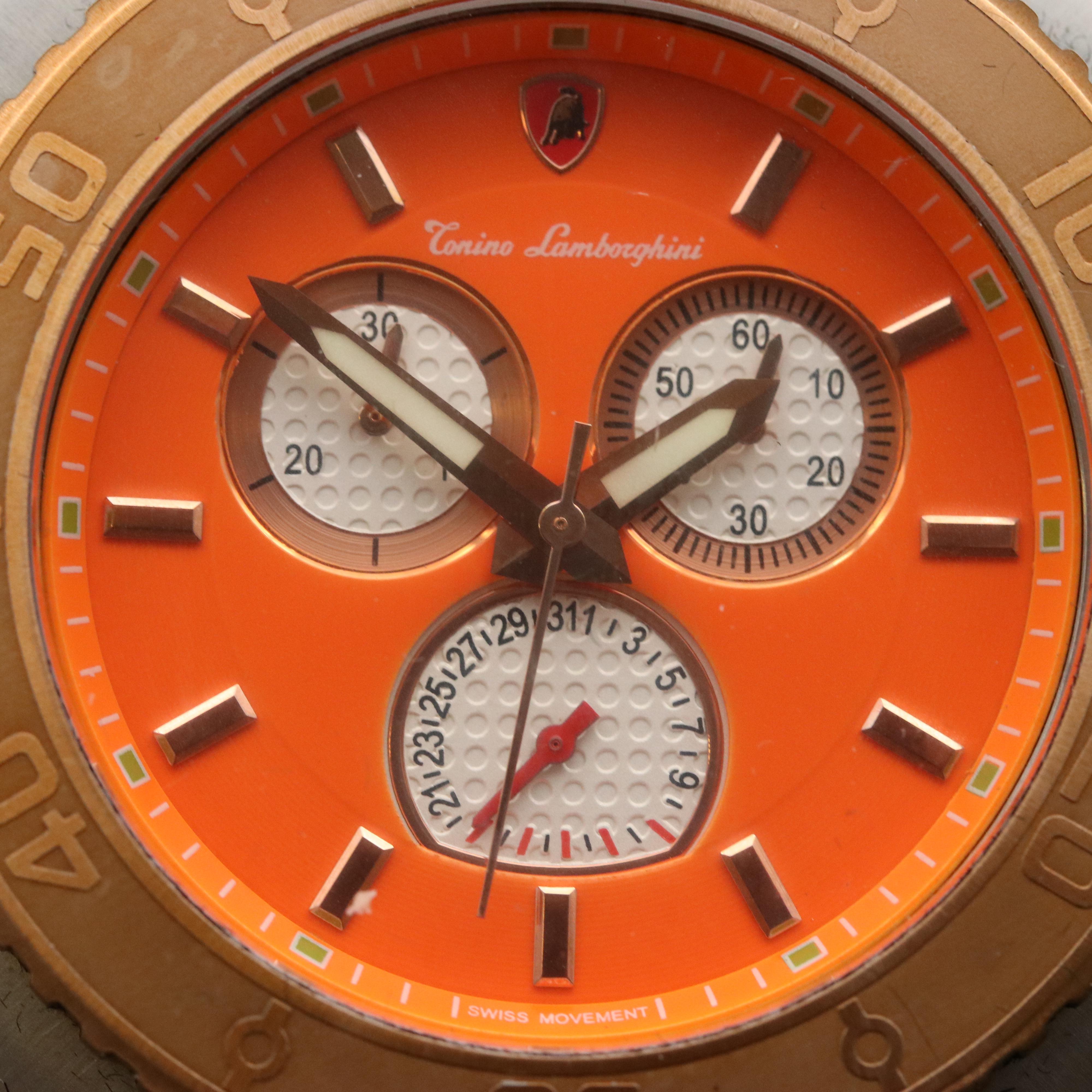 Tonino Lamborghini Stainless Steel Two-Tone Chronograph Watch