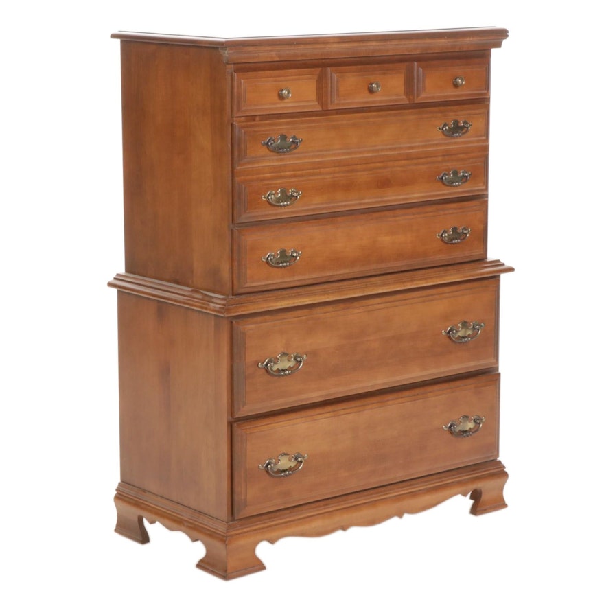 Lazarus Walnut Chest of Drawers, Late 20th Century