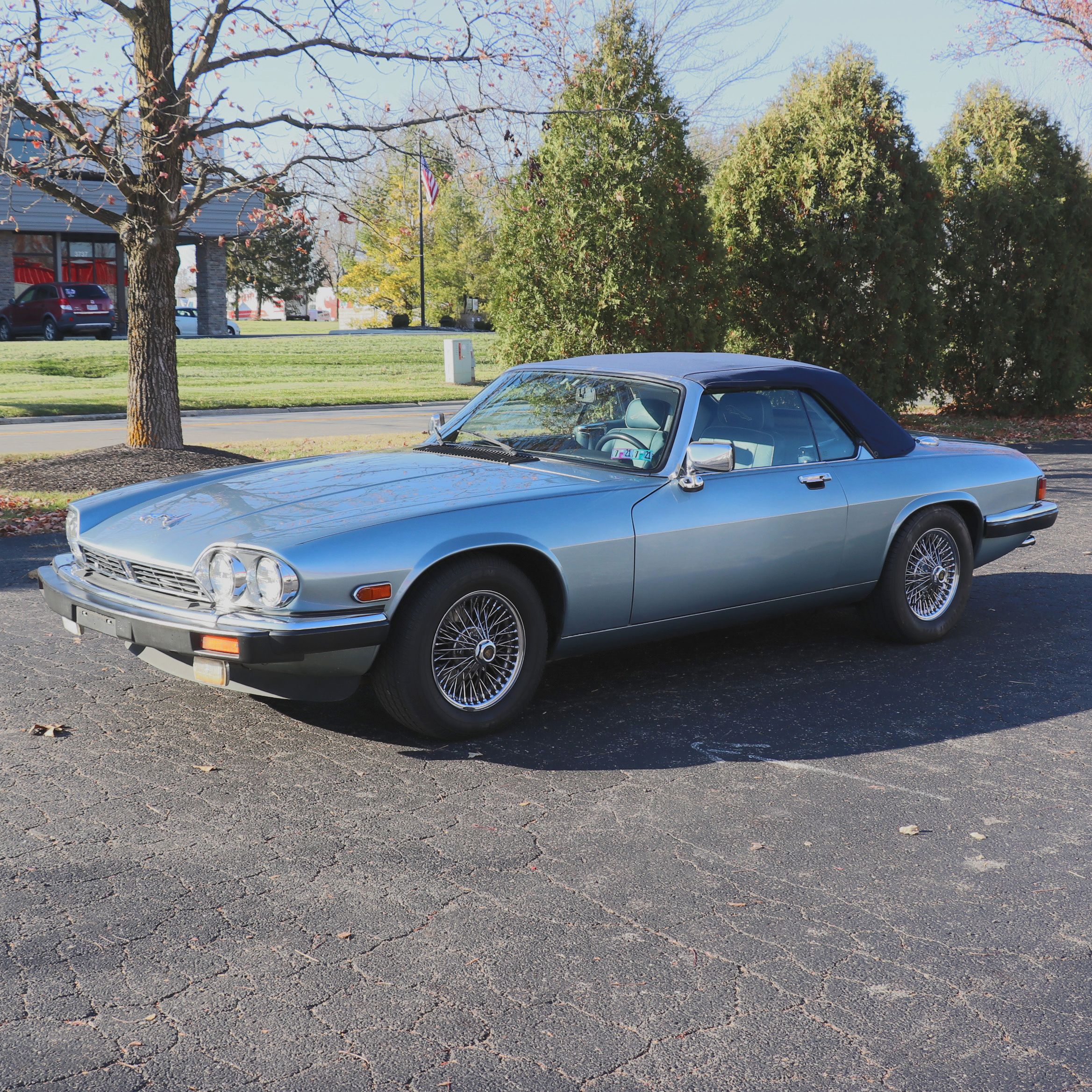 1990 Jaguar XJS Diamond Blue Convertible