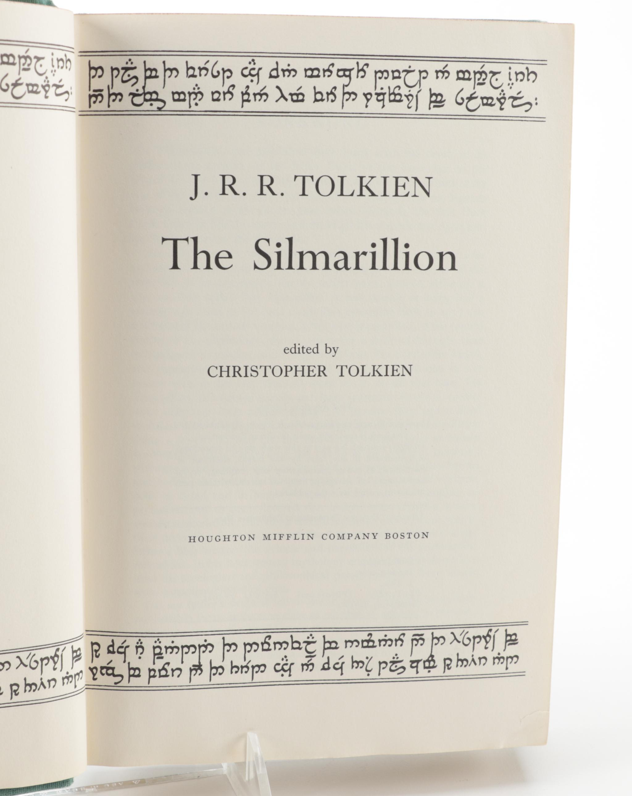 First American Edition "The Silmarillion" by J.R.R. Tolkien, 1977