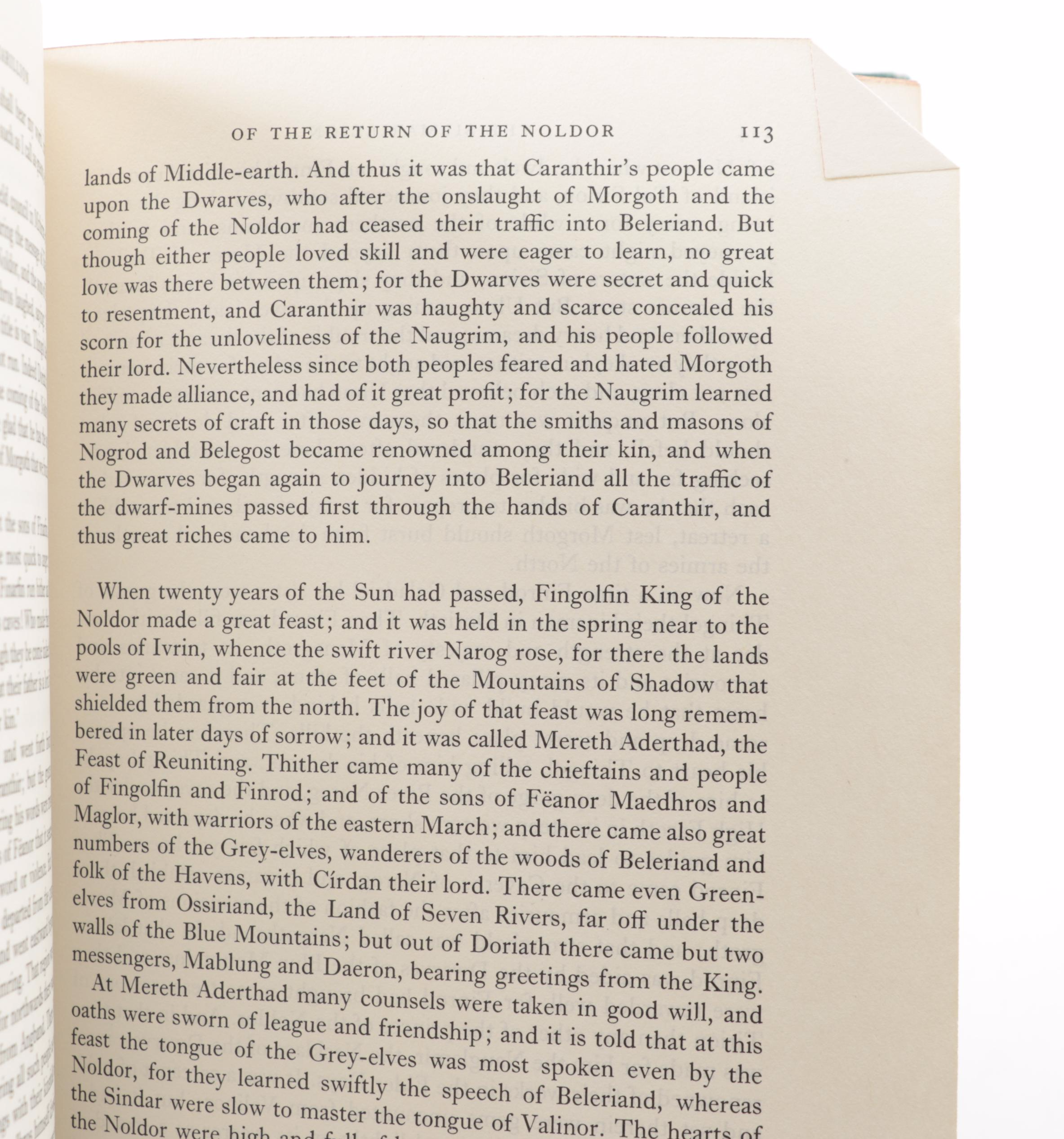 First American Edition "The Silmarillion" by J.R.R. Tolkien, 1977