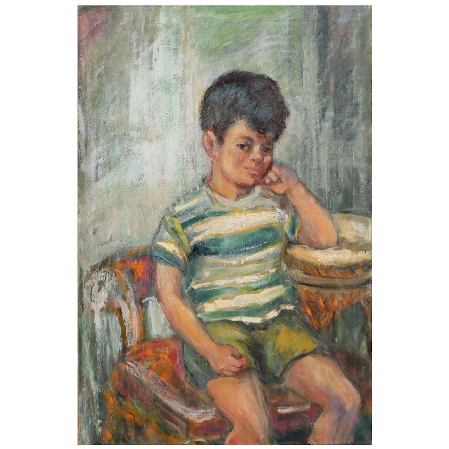 Reta Soloway Oil Painting "Boy in Chair"