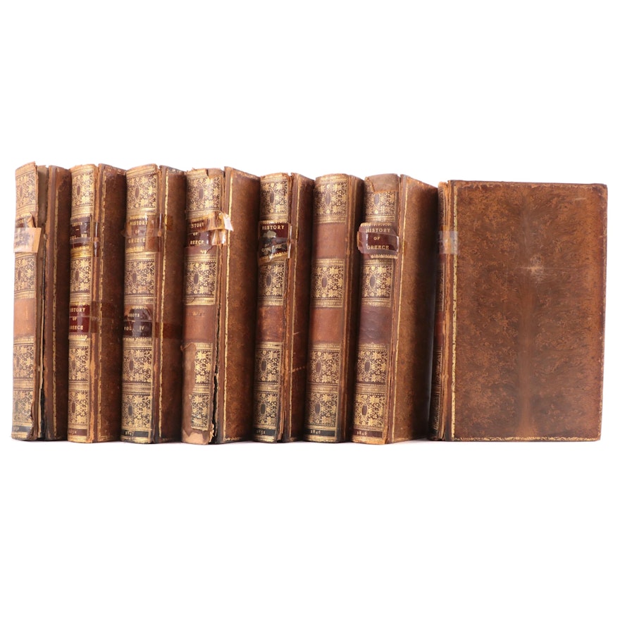 "The History of Greece" Complete Eight-Volume Set by Connop Thirlwall, 1846–1852