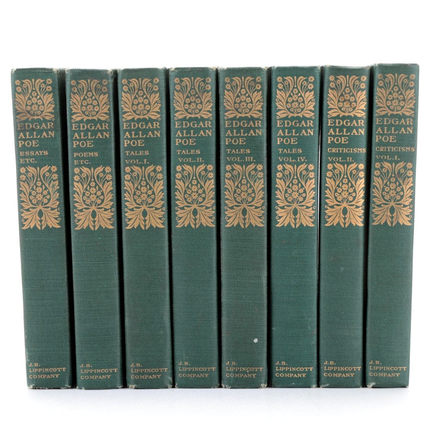 "The Works of Edgar Allan Poe" Complete Eight-Volume Set, 1905