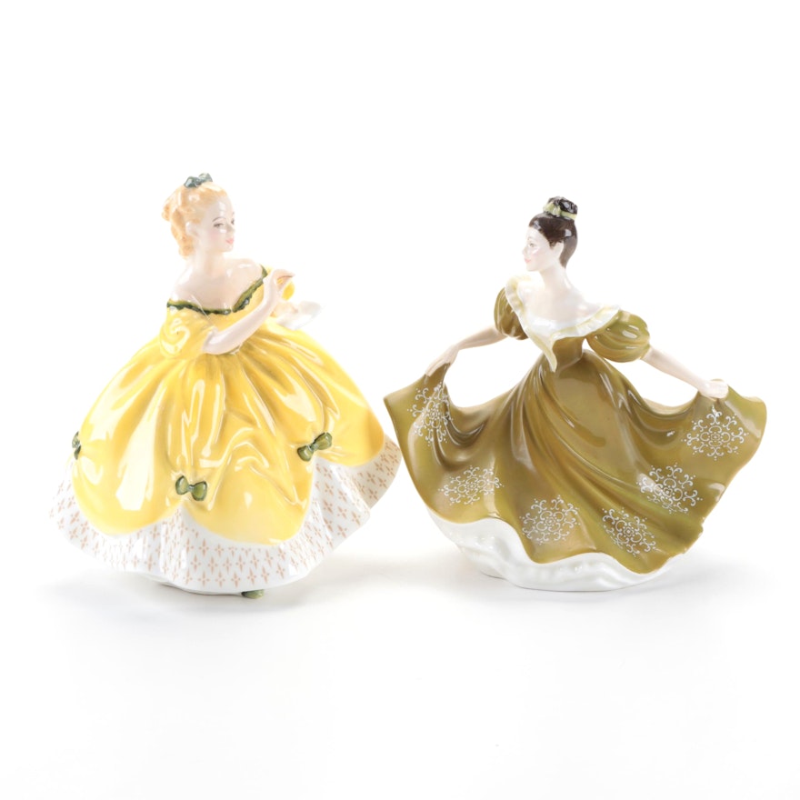 Royal Doulton "The Last Waltz" and "Lynne" Bone China Figurines