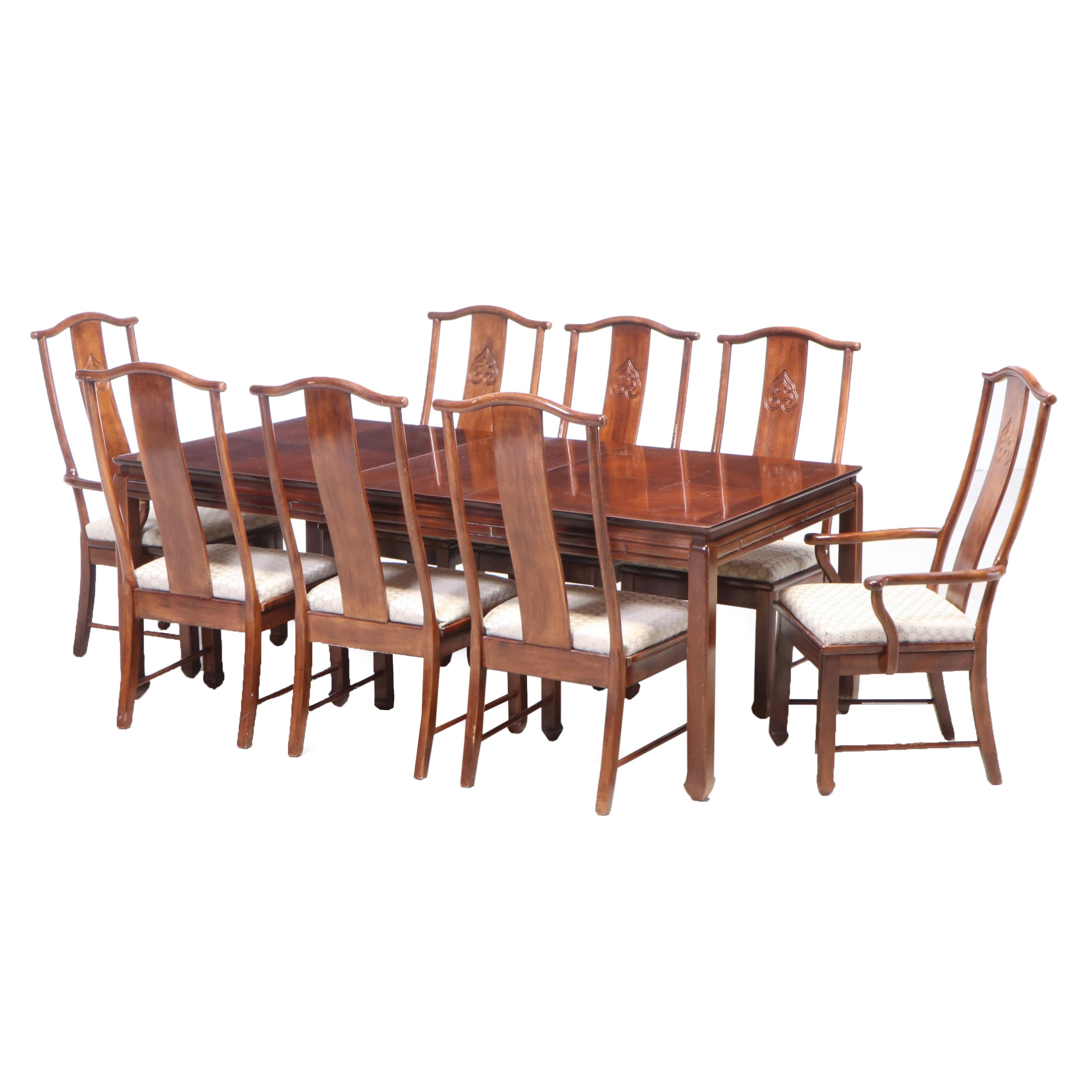 Bernhardt Furniture Chinese Style Nine-Piece Dining Set