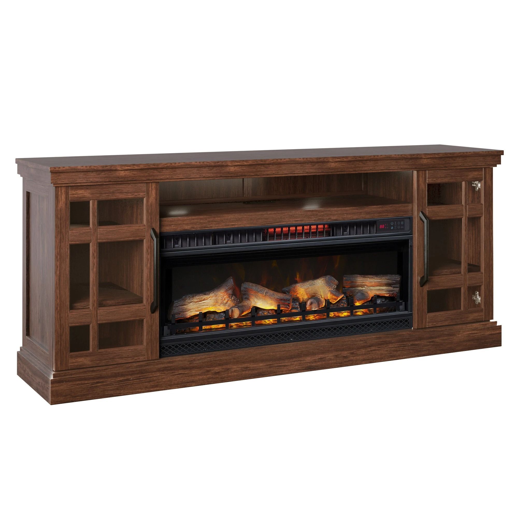 Tresanti "Bennson" Media Cabinet with ClassicFlame® Electric Fireplace and Fan