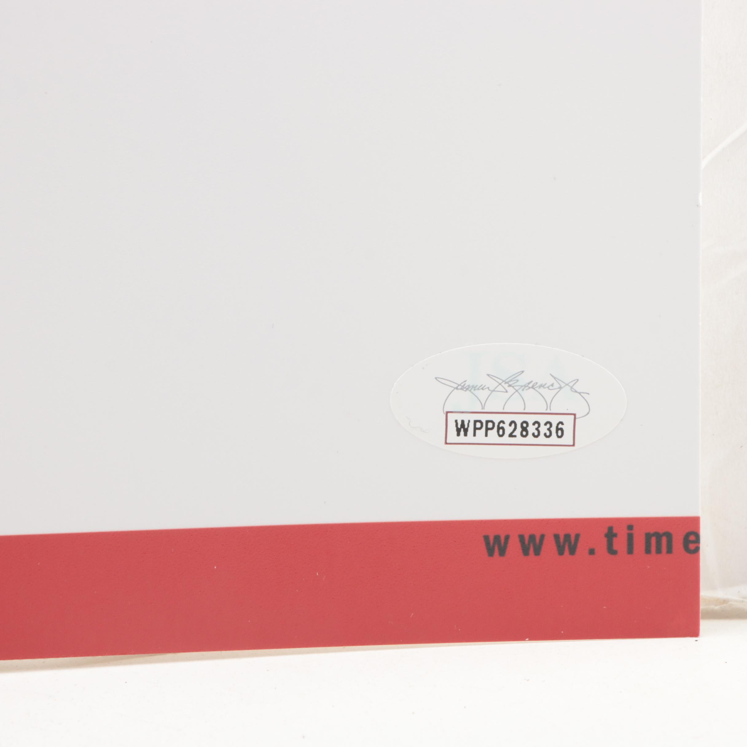 Robert O'Neill Signed "Never Quit" Osama Bin Laden "Time" Poster Print, JSA