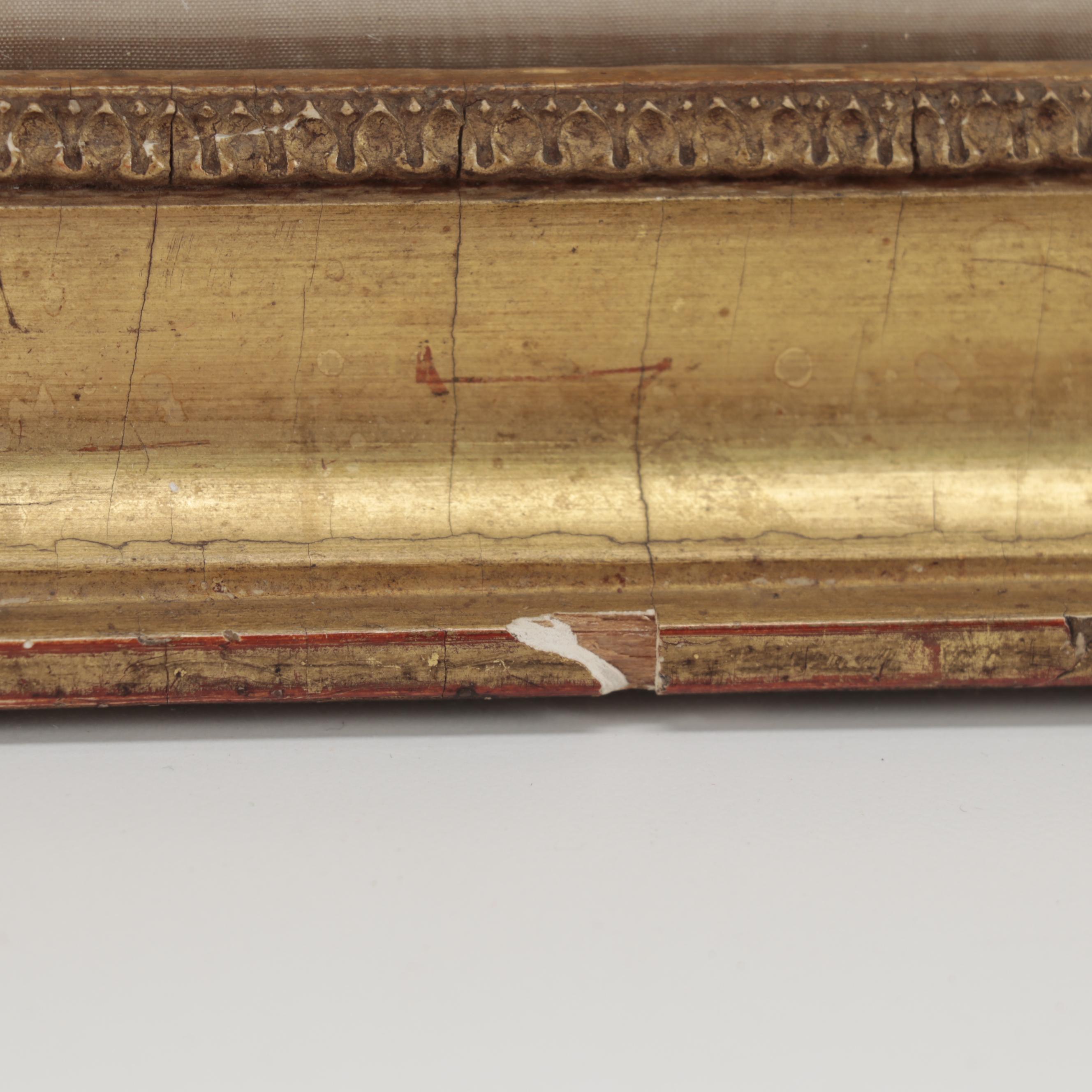 Antique French Embroidery Picture, Early 19th Century