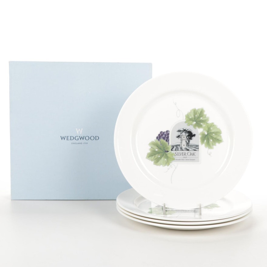 Wedgwood  Grand Gourmet "Silver Oak" Bone China  Salad Plates