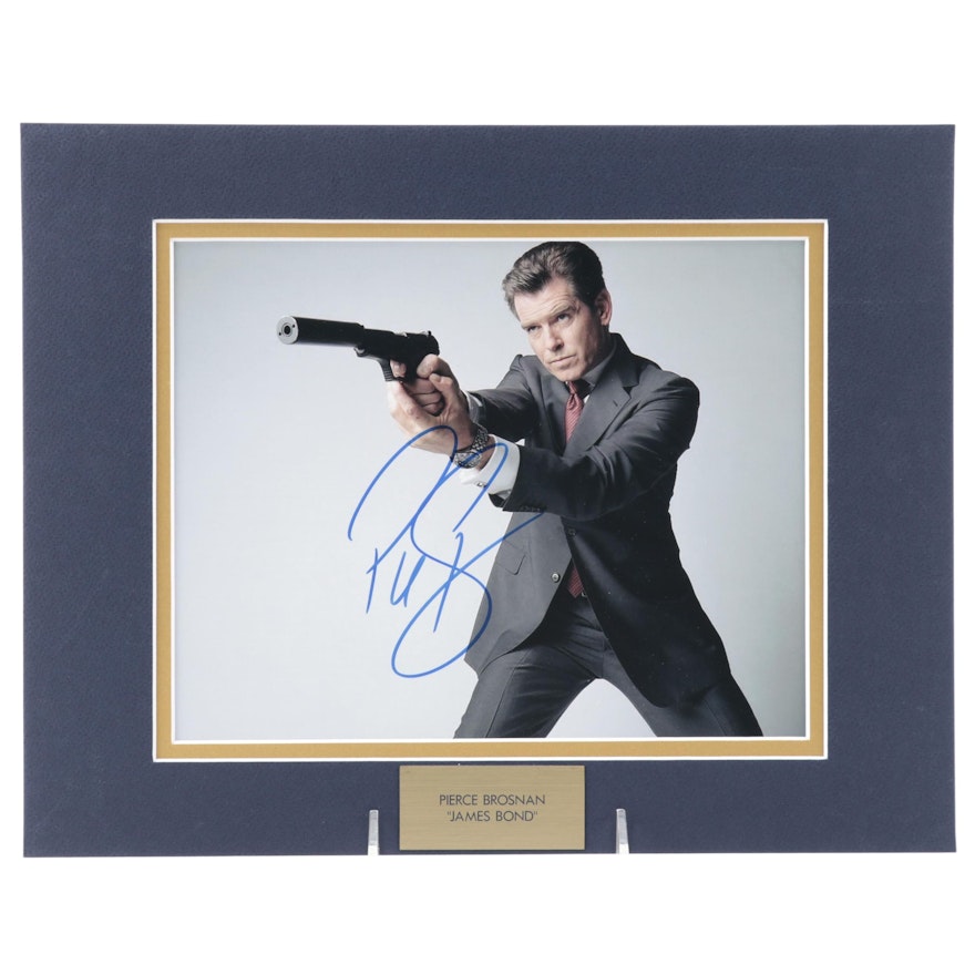 Pierce Brosnan Signed "James Bond" Movie Photo Print, COA