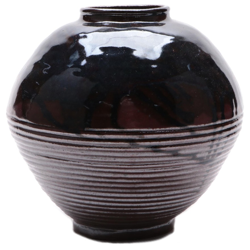 Ceramic Wheel-Thrown Studio Vase