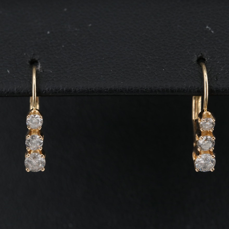 14K 0.60 CTW Diamond Earrings