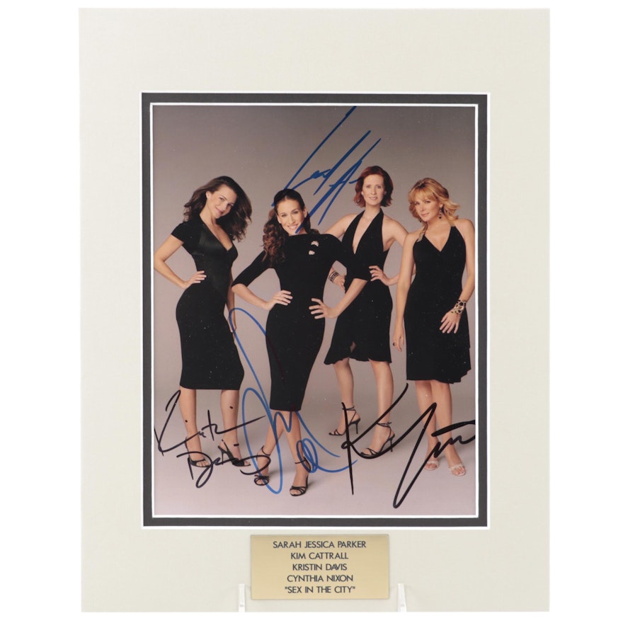Parker, Cattrall, Davis, and Nixon Signed "Sex in the City" Photo Print