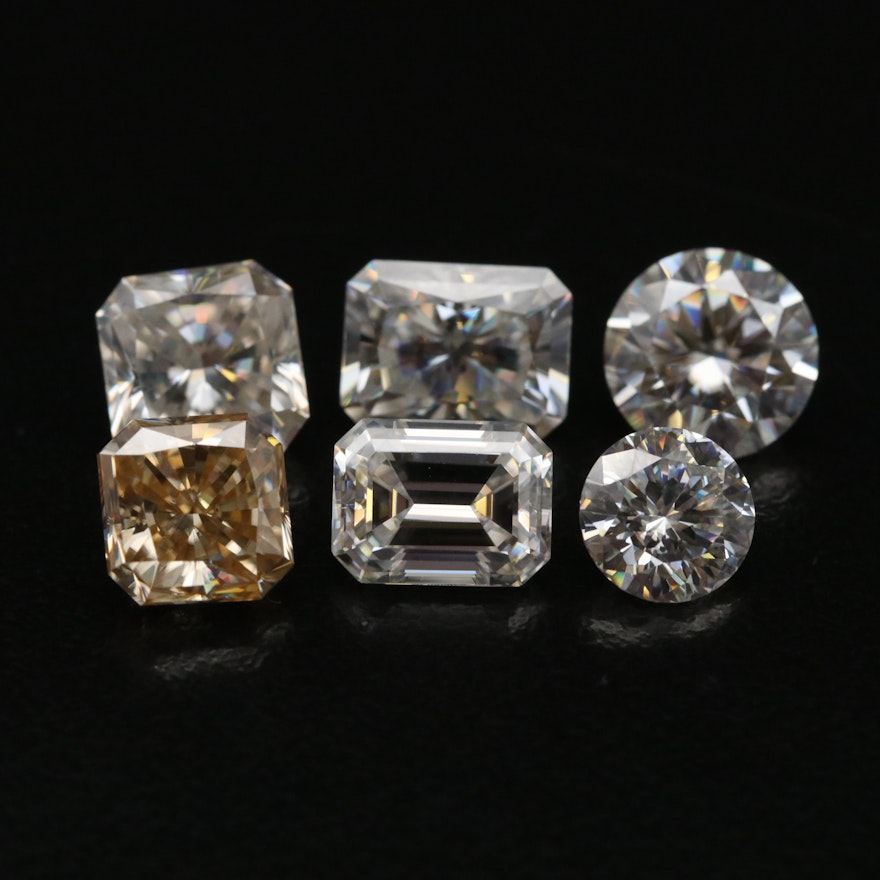 Loose Laboratory Grown Mixed Faceted Moissanite