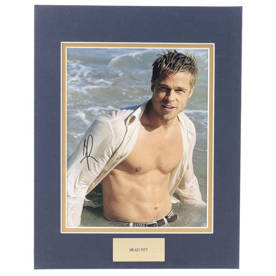 Brad Pitt Signed Celebrity Publicity Movie Photo Print, COA